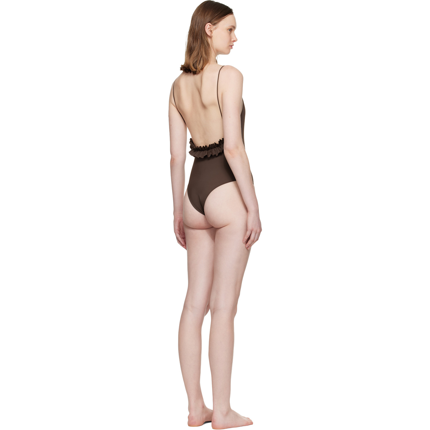  Jacquemus Brown 'the Cabana' Swimsuit 
