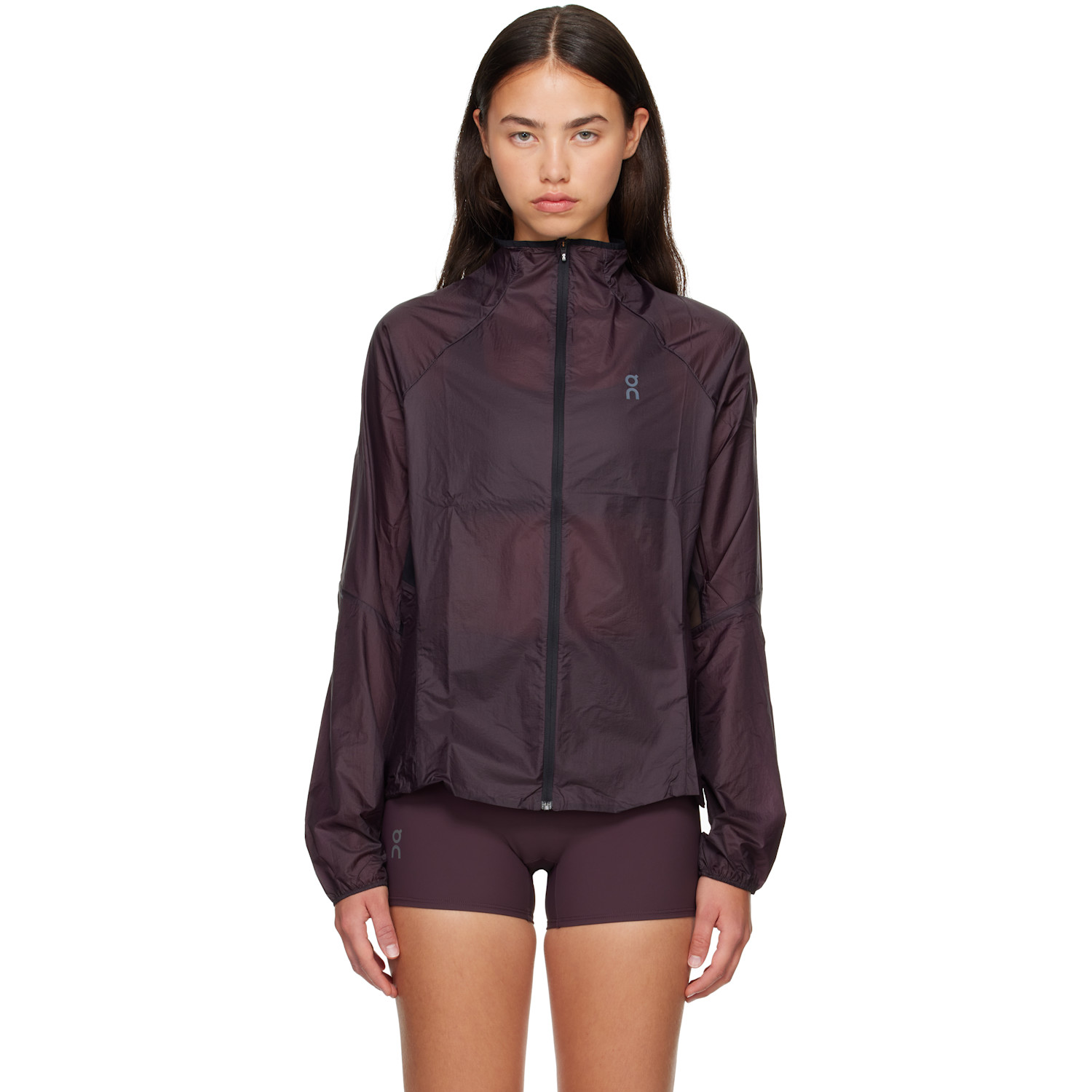 On Purple Zero Running Jacket In Urchin
