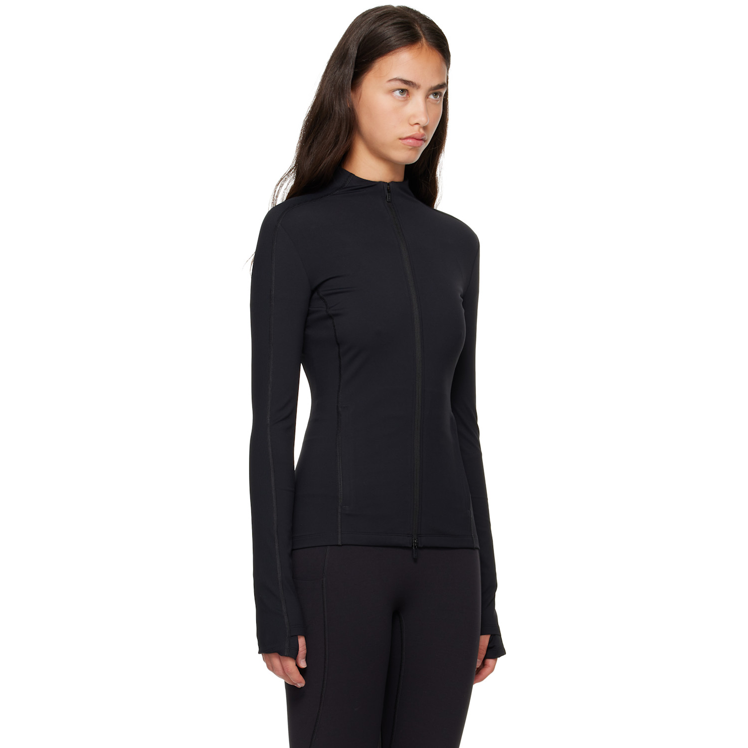 On Running Studio Zip Performance Jacket In Black