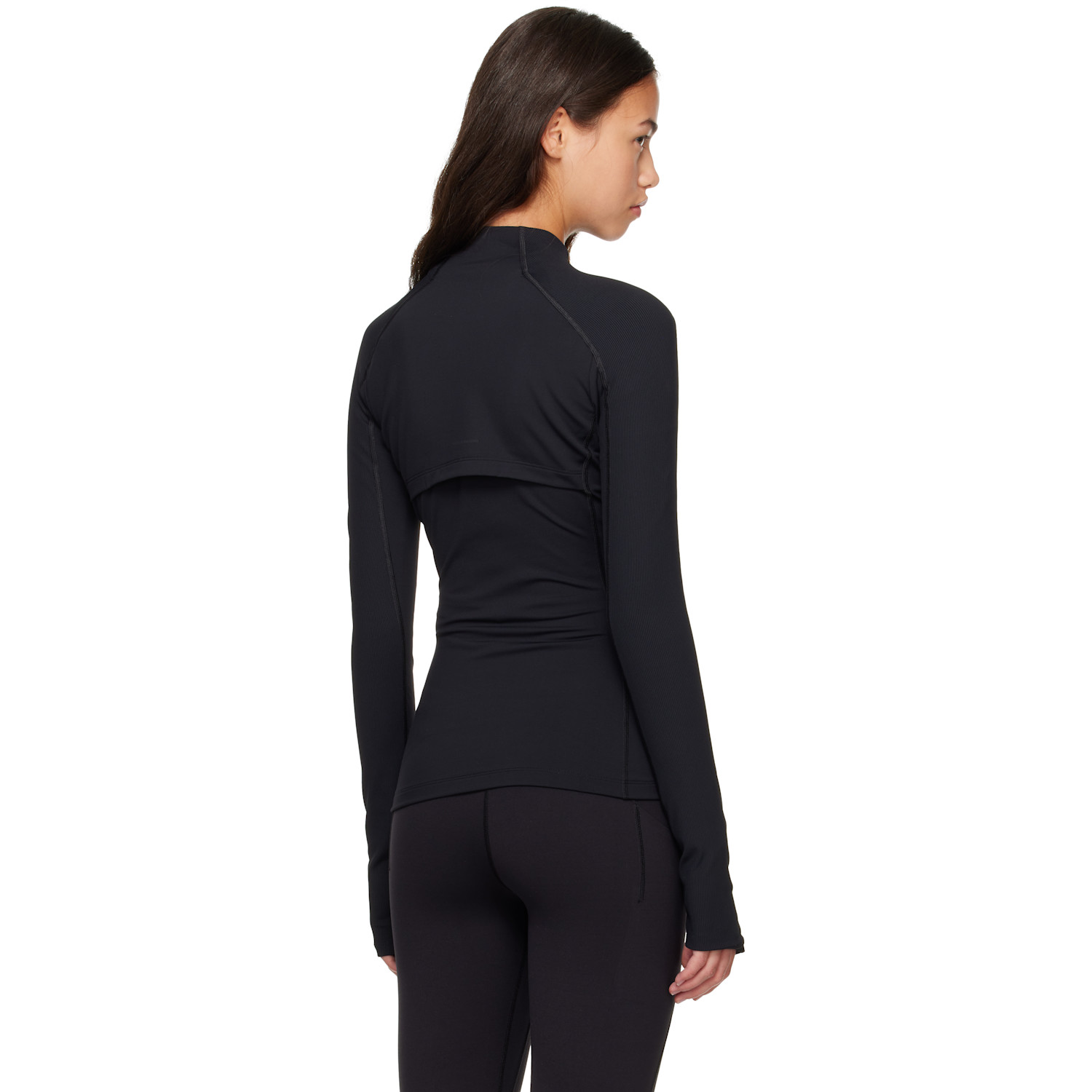 On Running Studio Zip Performance Jacket In Black