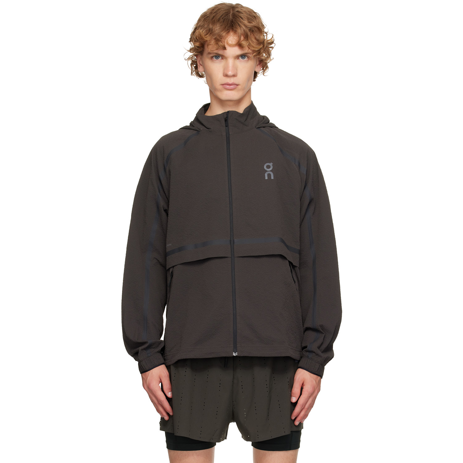 On Brown Performance Volt Running Jacket In 1mg30664959