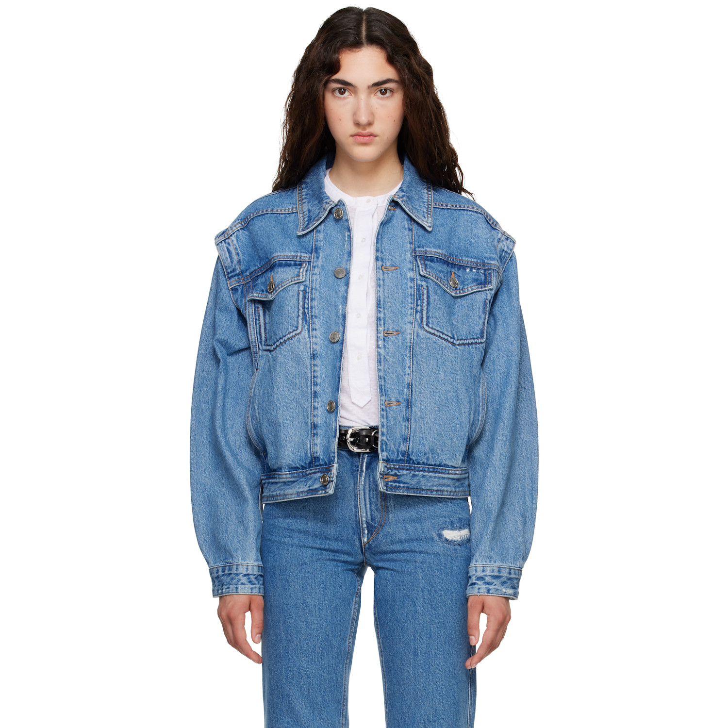 Isabel Marant Etoile Blue Zyma Denim Jacket