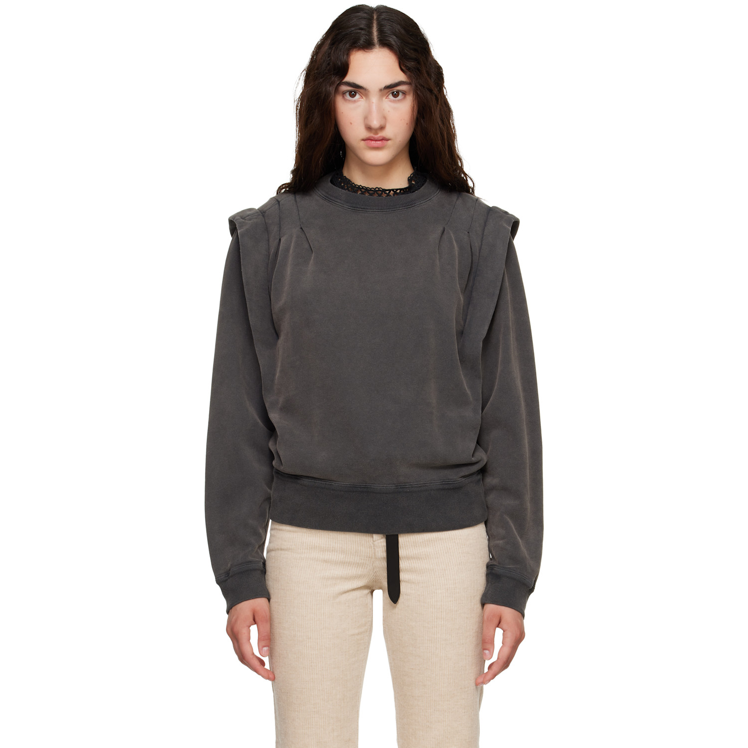 Isabel Marant Etoile Gray Soldy Sweatshirt