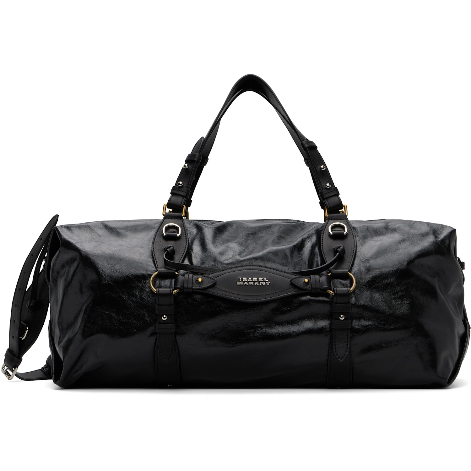 Isabel Marant Black Tilpa Weekender Duffle Bag