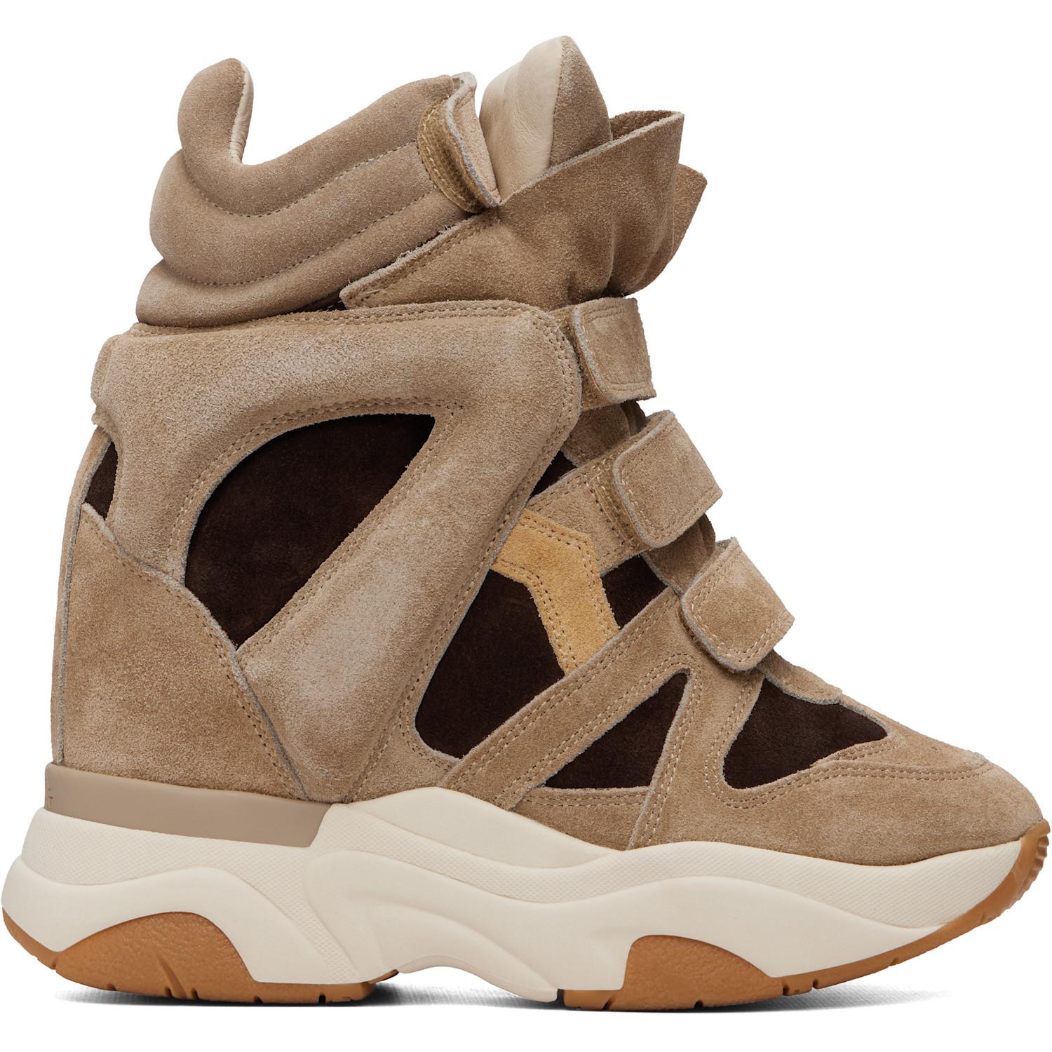 Isabel Marant Beige & Brown Balskee Sneakers