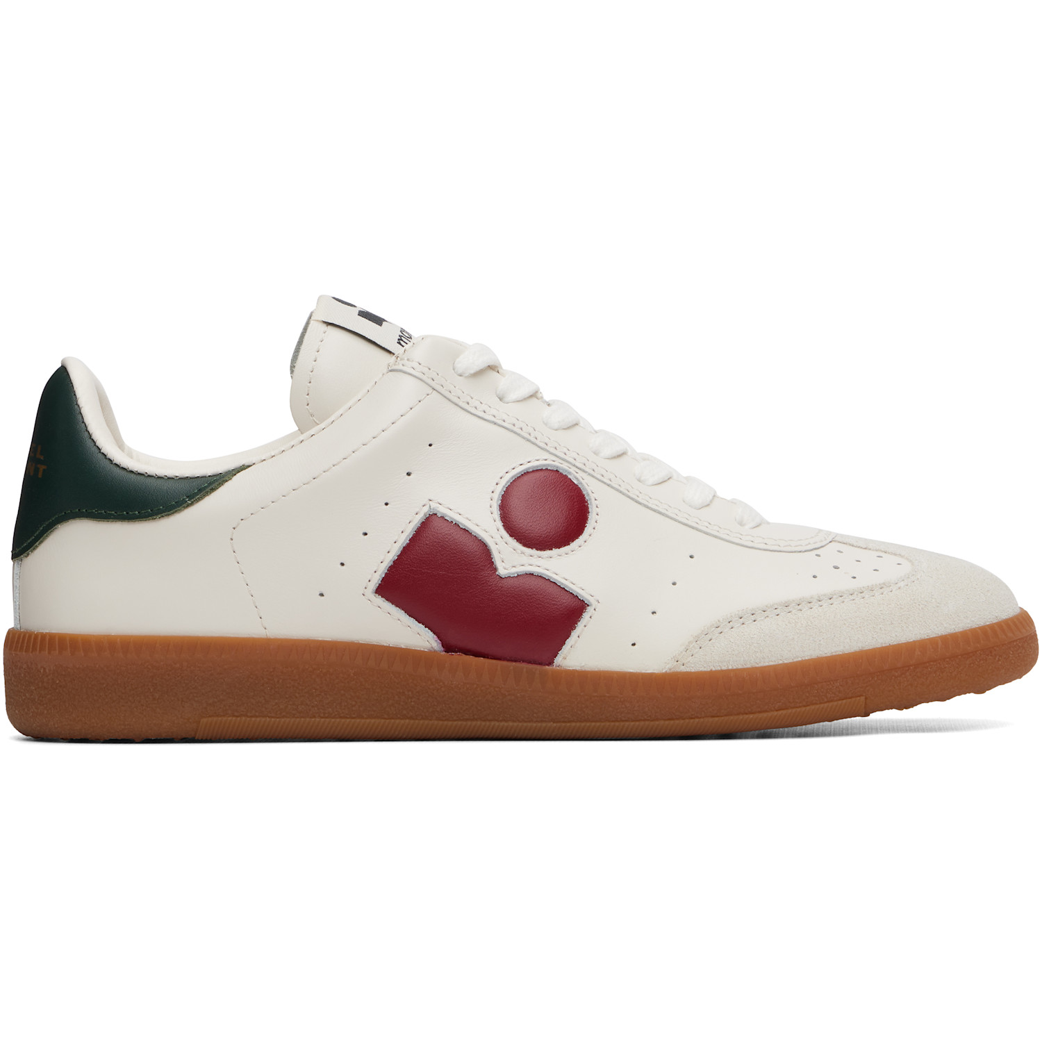 Isabel Marant White & Red Bryce Sneakers