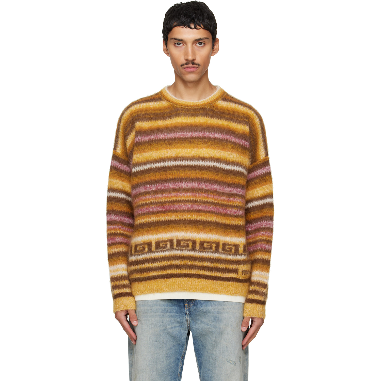 Isabel Marant Tan & Pink Scolan Sweater