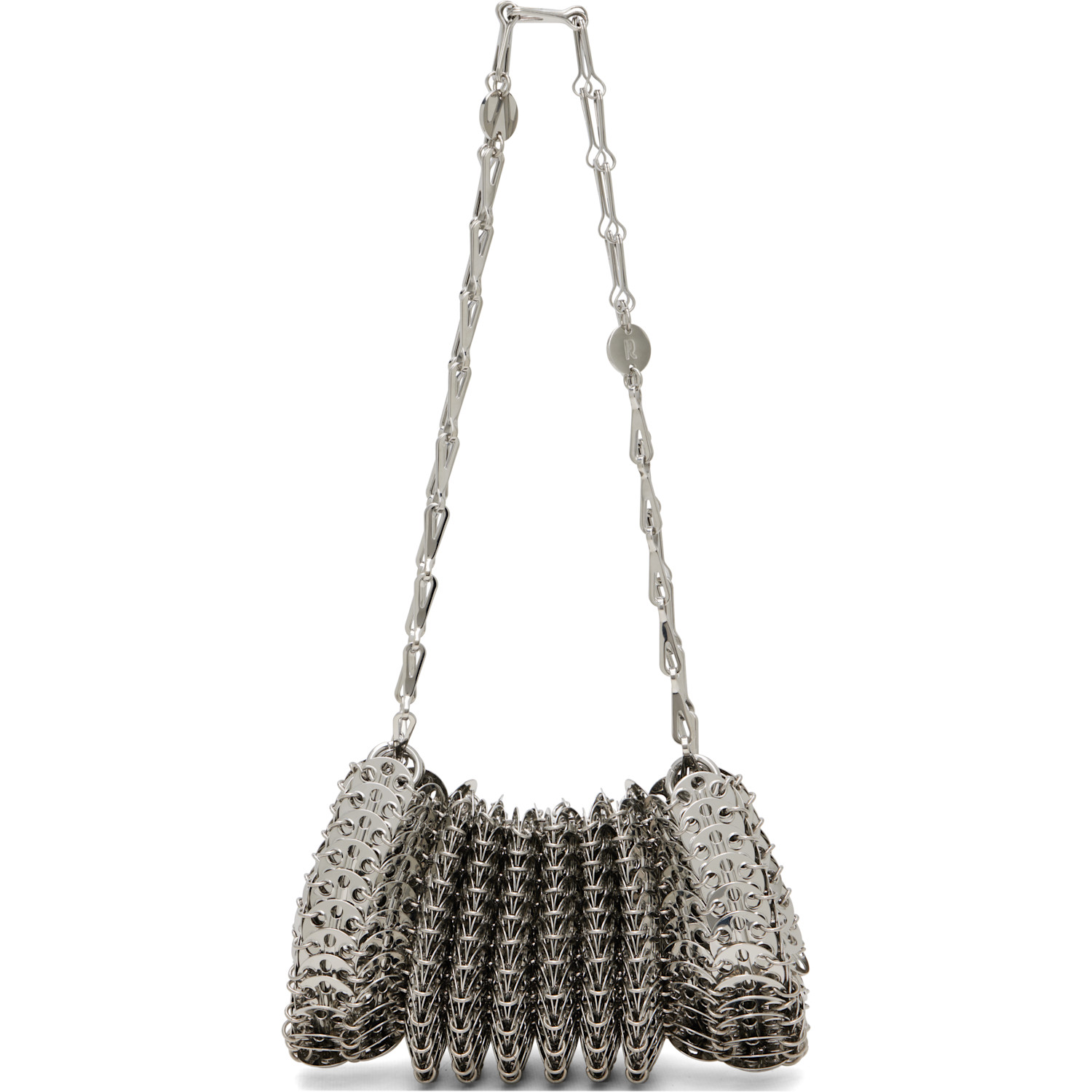Rabanne Silver Brass Shoulder Bag
