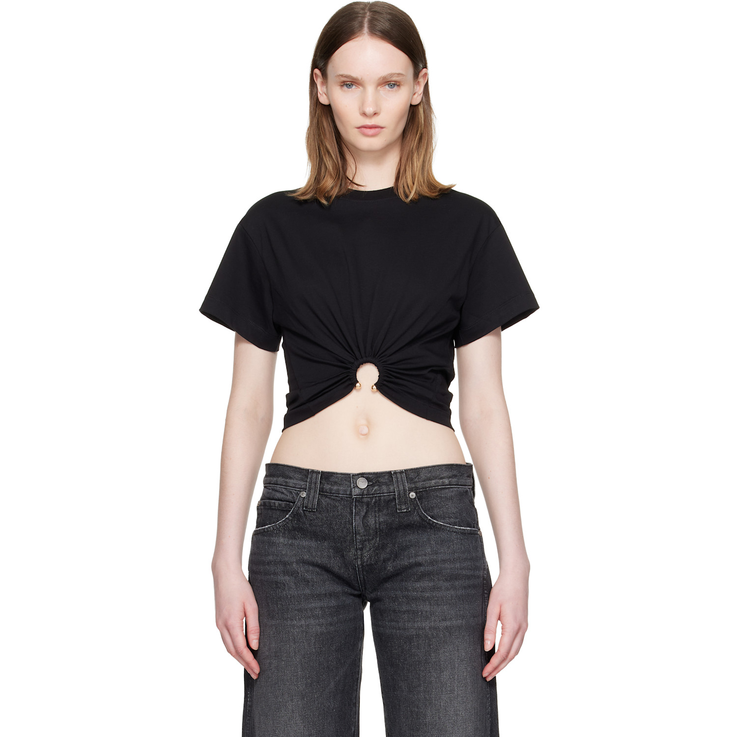 Rabanne Black Piercing T-shirt