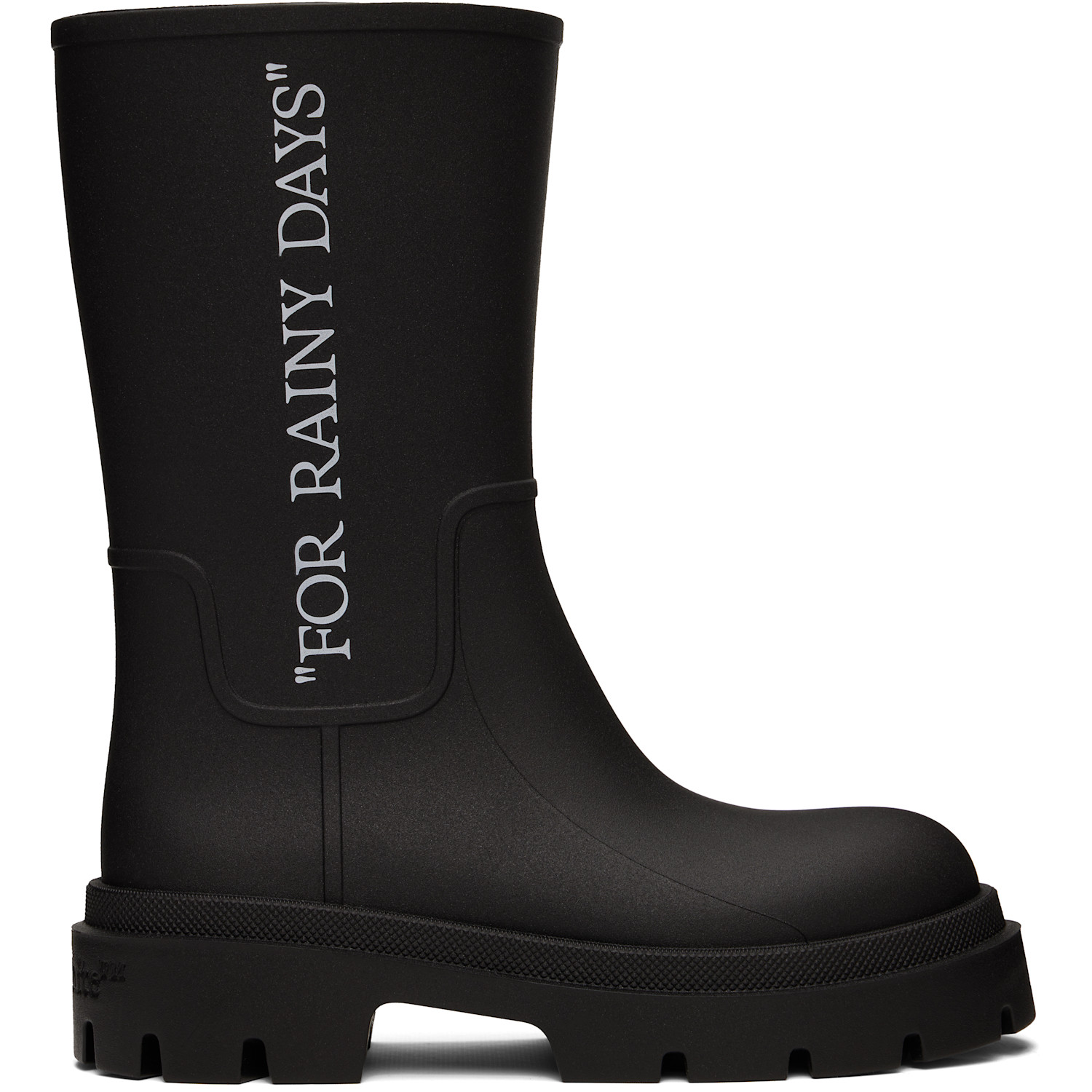 Off-White Black Reboot 'Rainy Days' Boots
