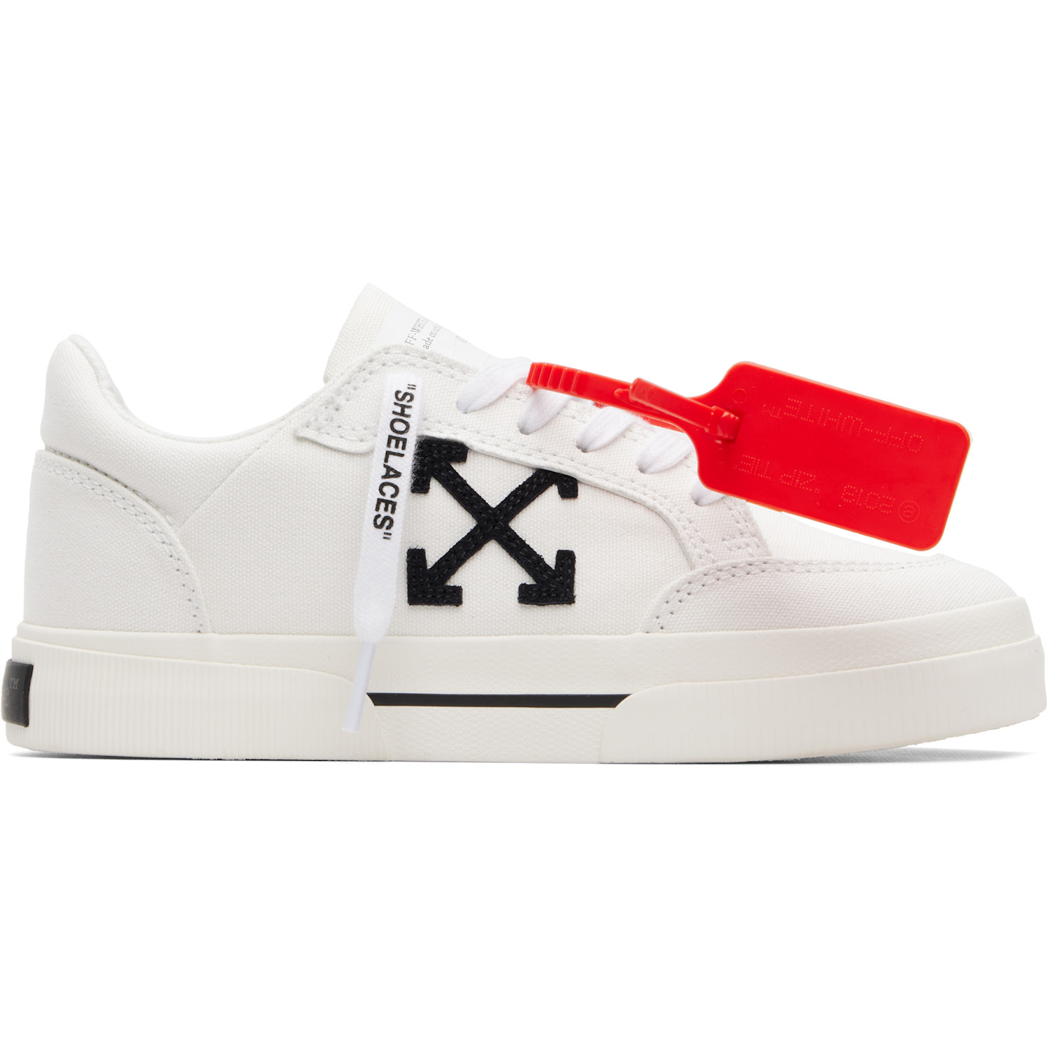 Off-White White Vulcanized Low Canvas Sneakers