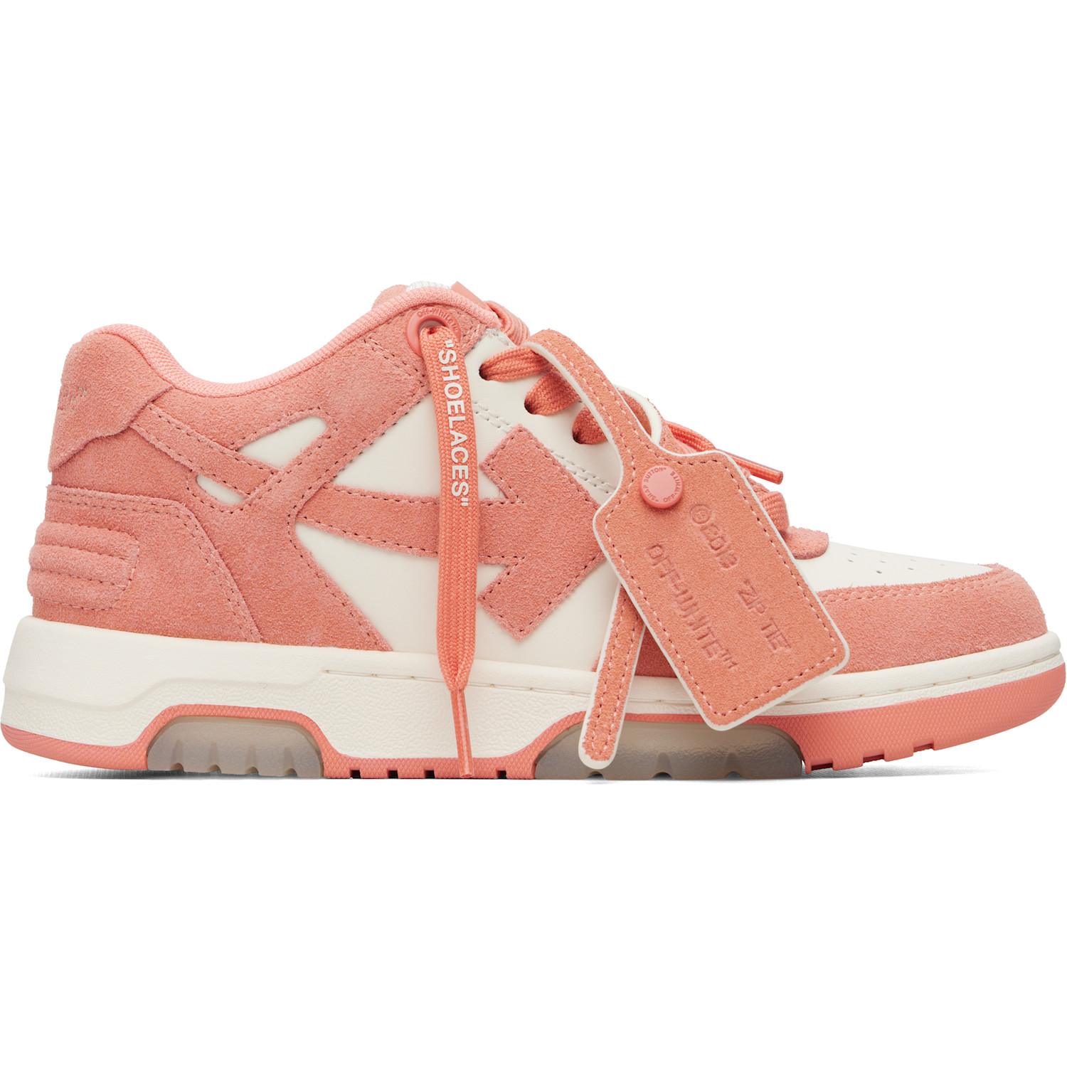 Off-white ホワイト&ピンク 'out Of Office' スニーカー In Cream/bright Peach