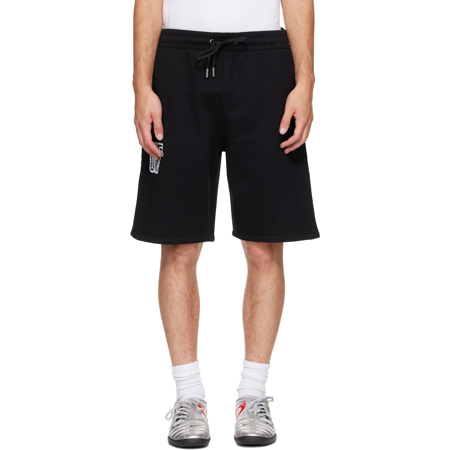Off-White Black Motion Arrow Skate Sweat Shorts
