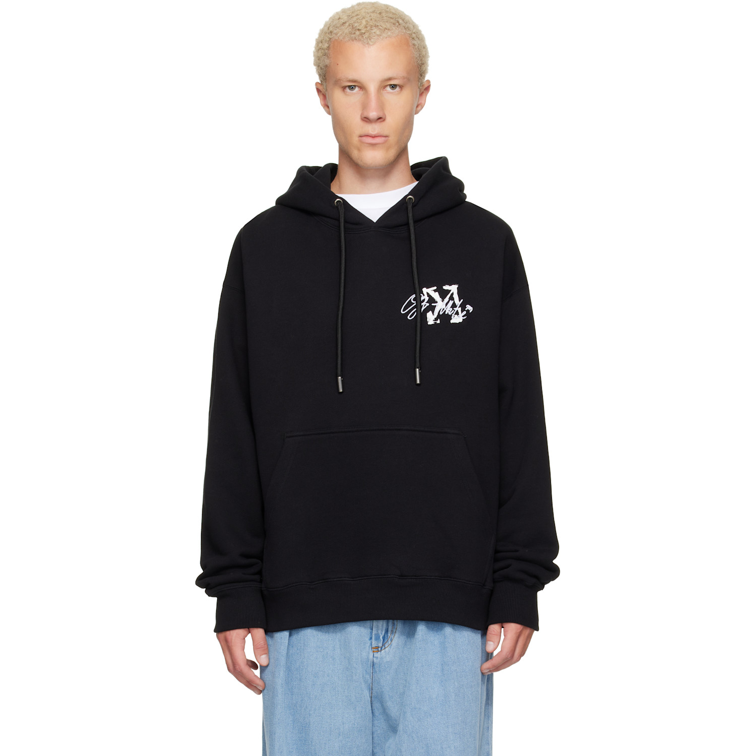 Off-White Black Stroke 2 Arrow Skate Hoodie