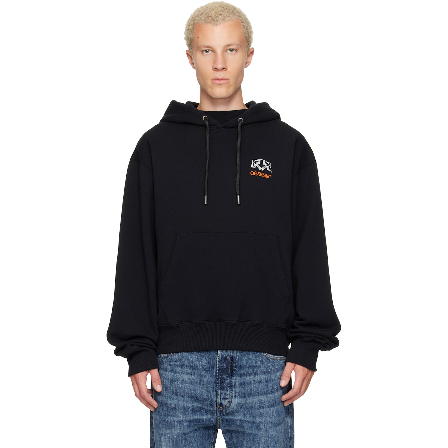 Off-White Black Off Line Regular Hoodie