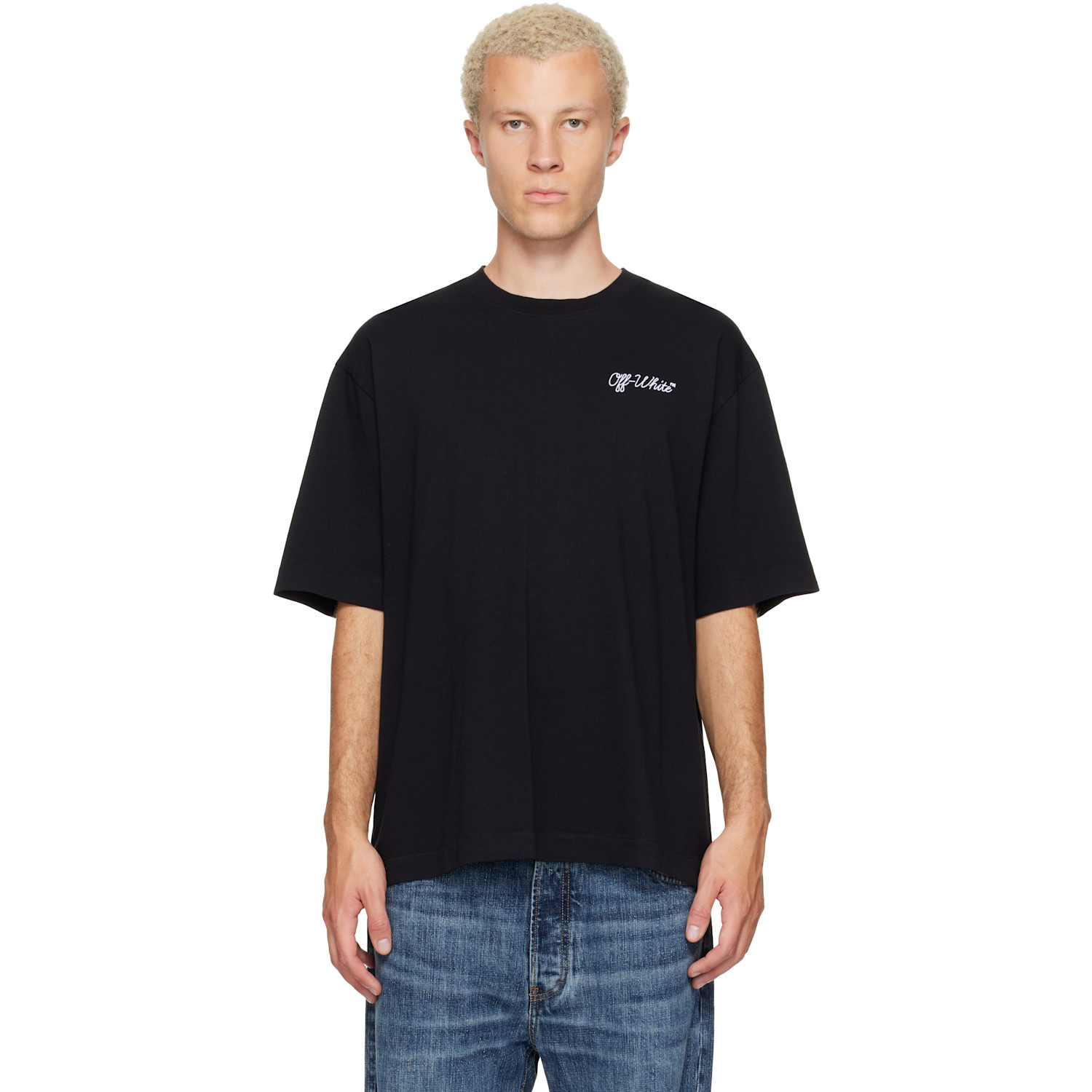 Off-White Black Script Logo Skate T-shirt