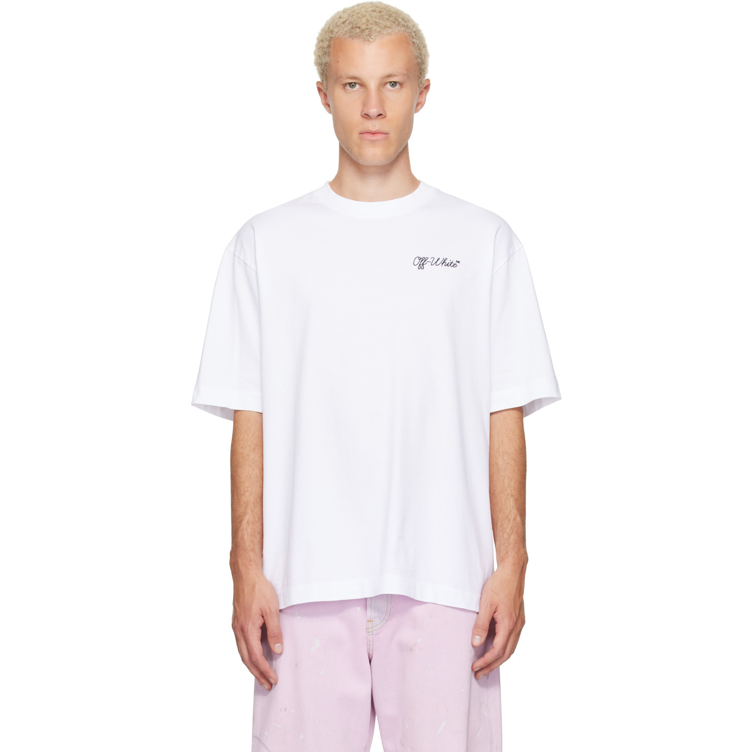 Off-White White Script Logo Skate T-shirt