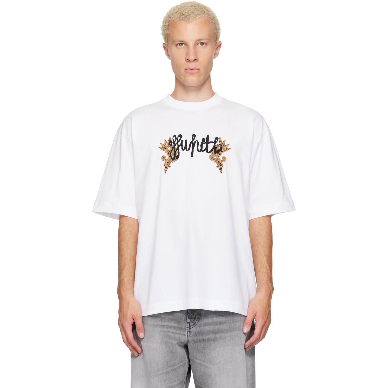 Off-White White Paisley Arrow Skate T-shirt