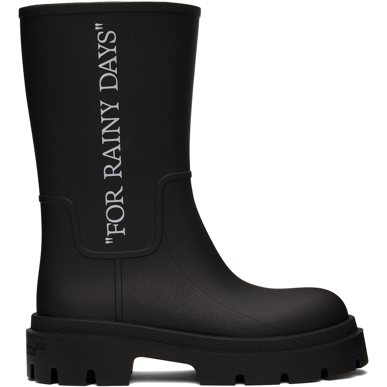 Off-White Black Reboot 'Rainy Days' Boots