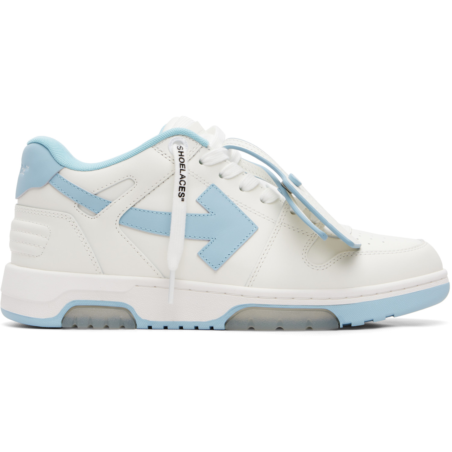 Off-White White & Blue 'Out Of Office' Sneakers