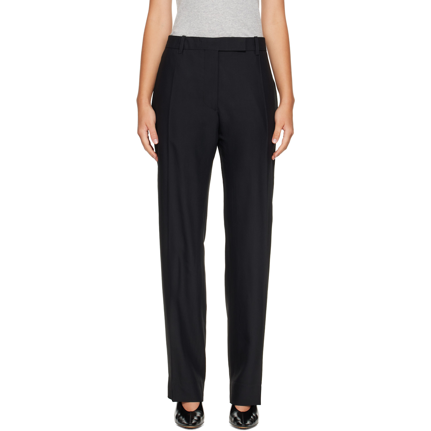 Studio Nicholson Black Quarte Tailored Trousers