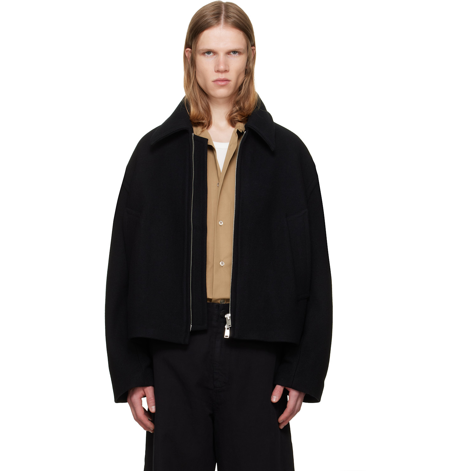 Studio Nicholson Black Short Zip Up Jacket