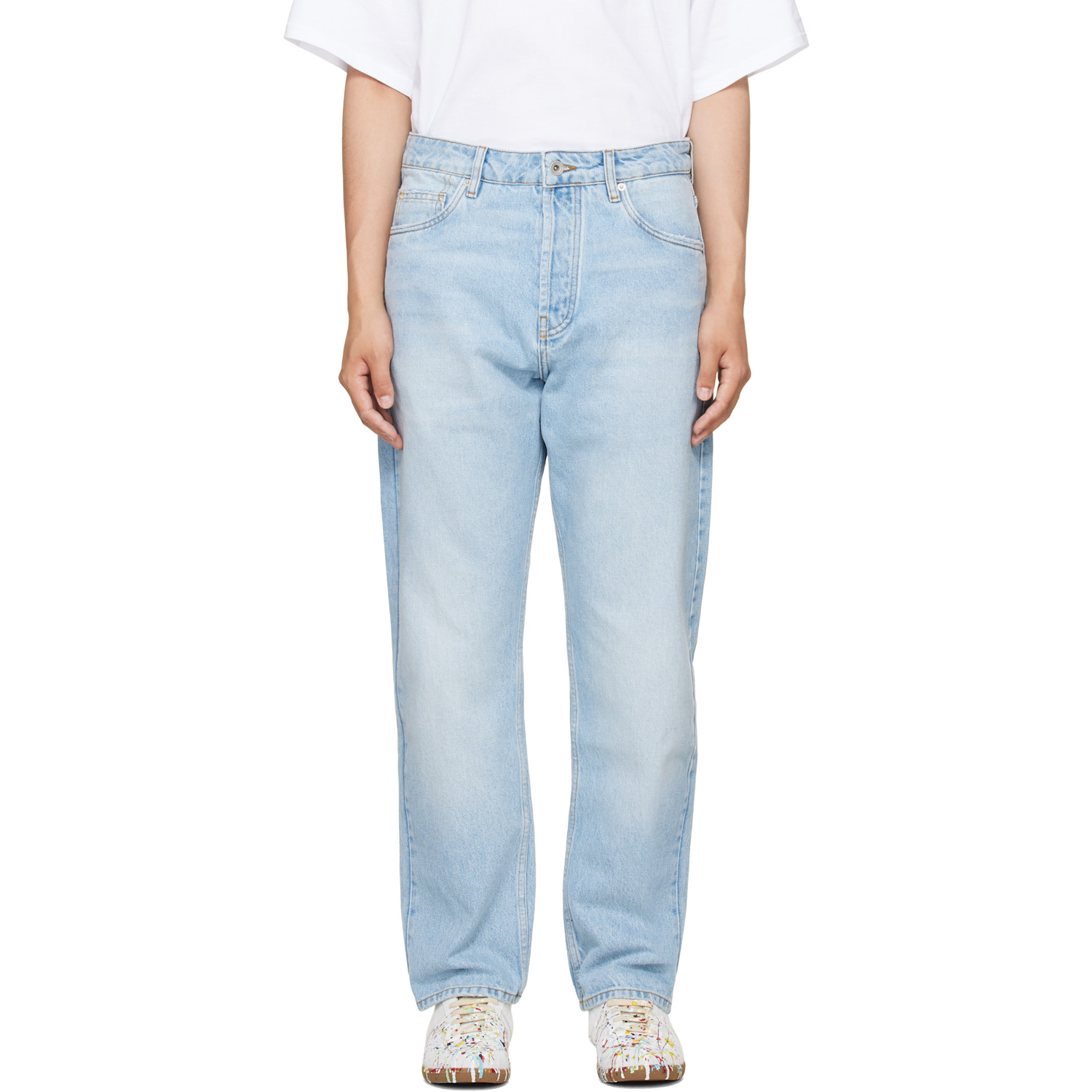 Studio Nicholson Blue Riso Straight Leg Jeans