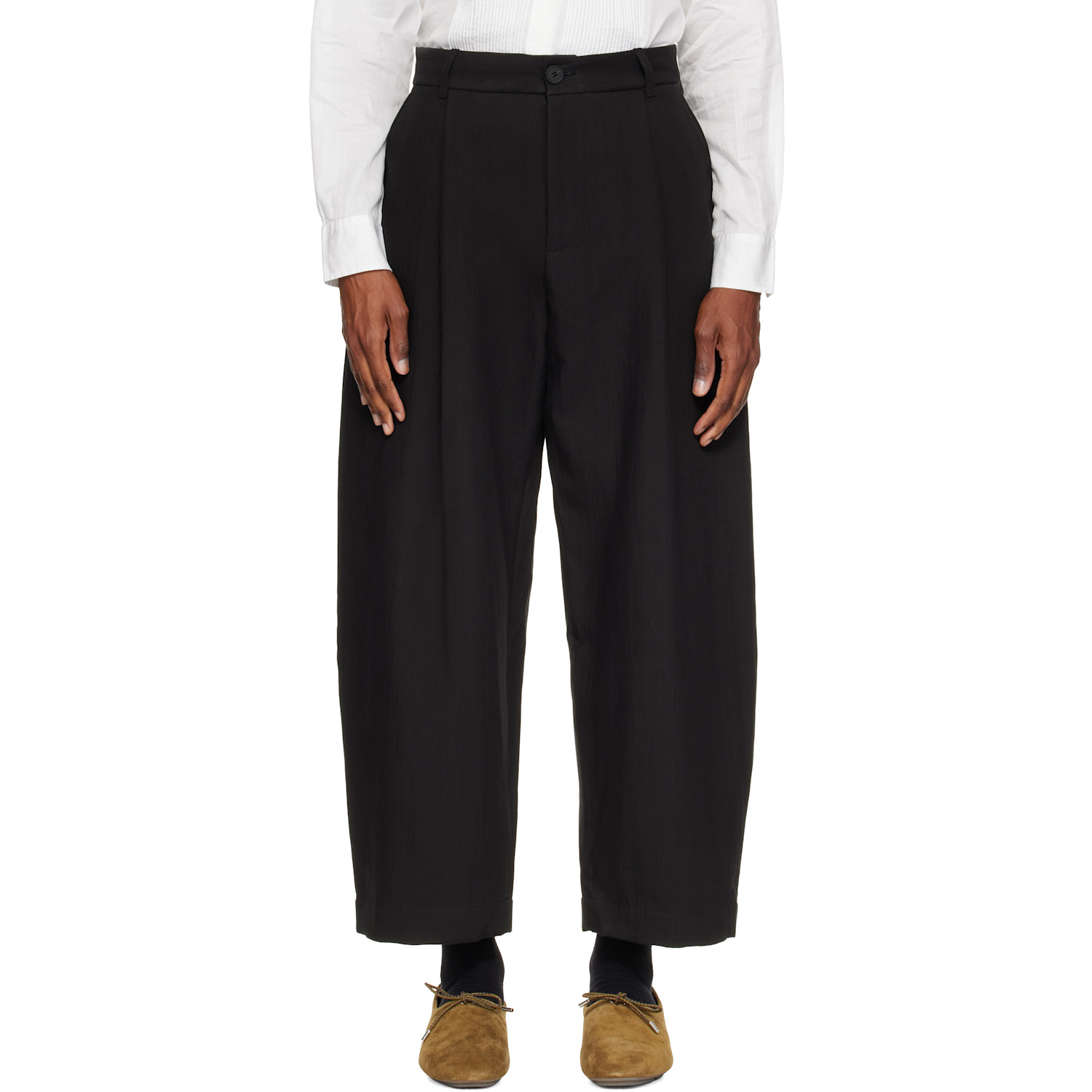 Studio Nicholson Black Ellis Trousers