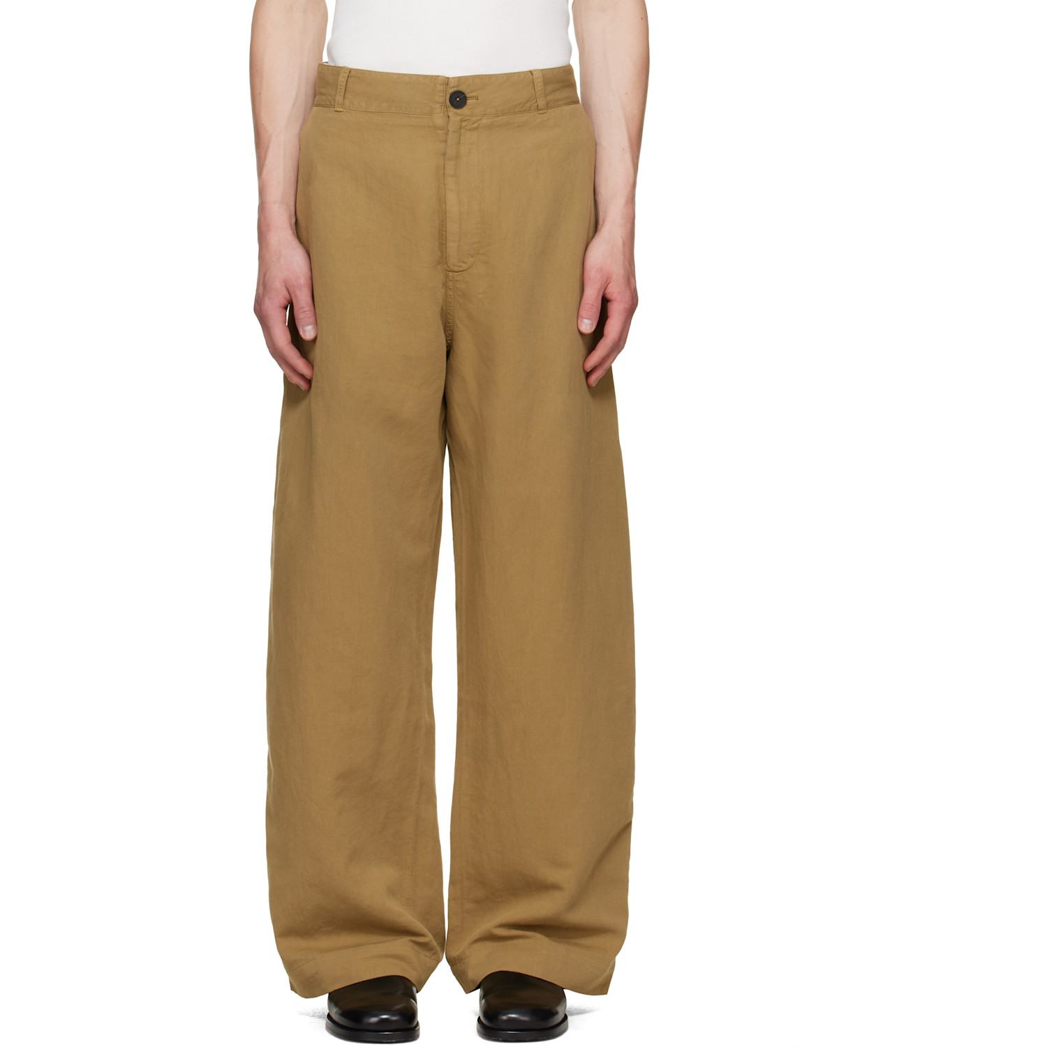 Studio Nicholson Beige Minard Trousers