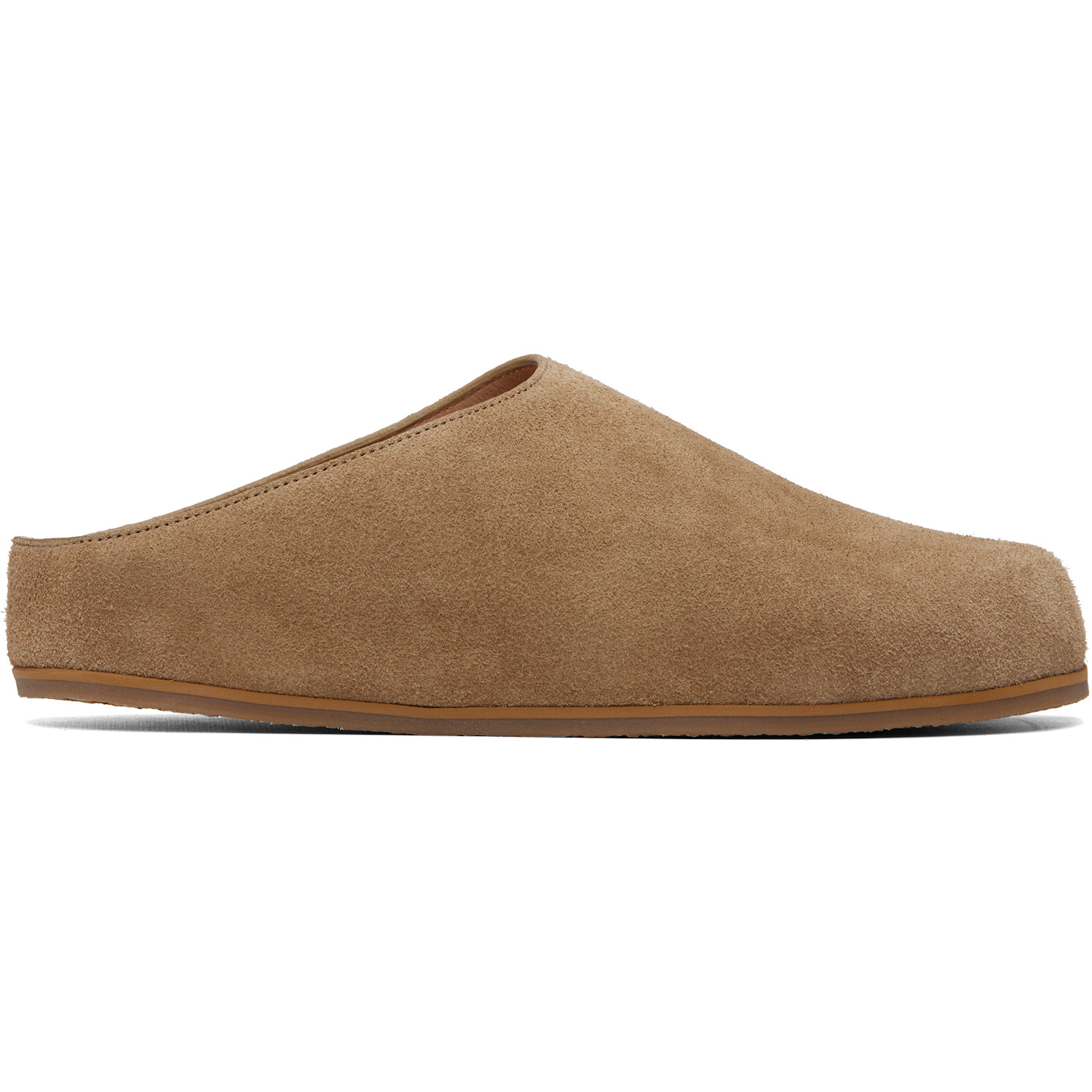 Studio Nicholson Beige Wearing Nabuk Clog Flats