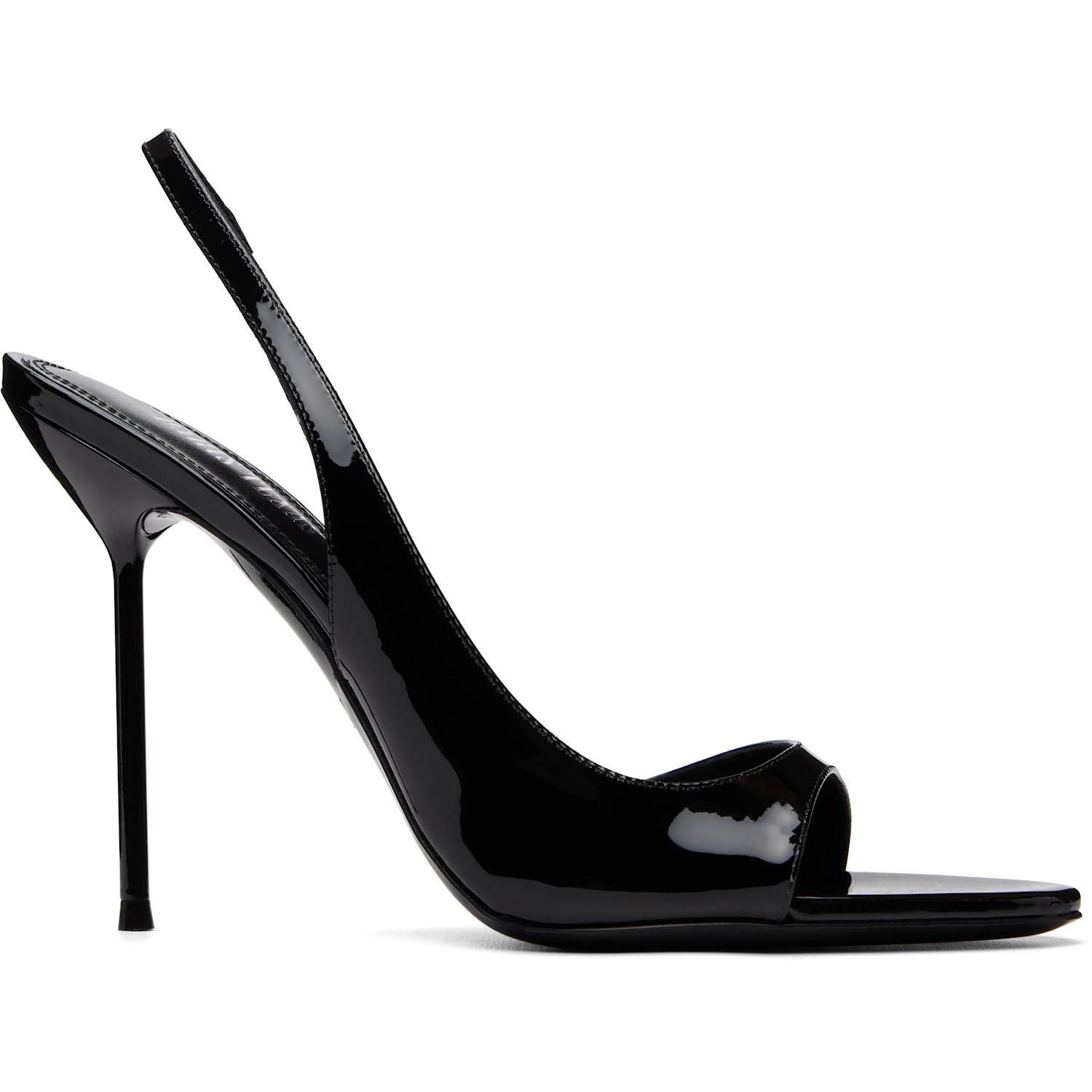Paris Texas Black Lidia Slingback Heeled Sandals