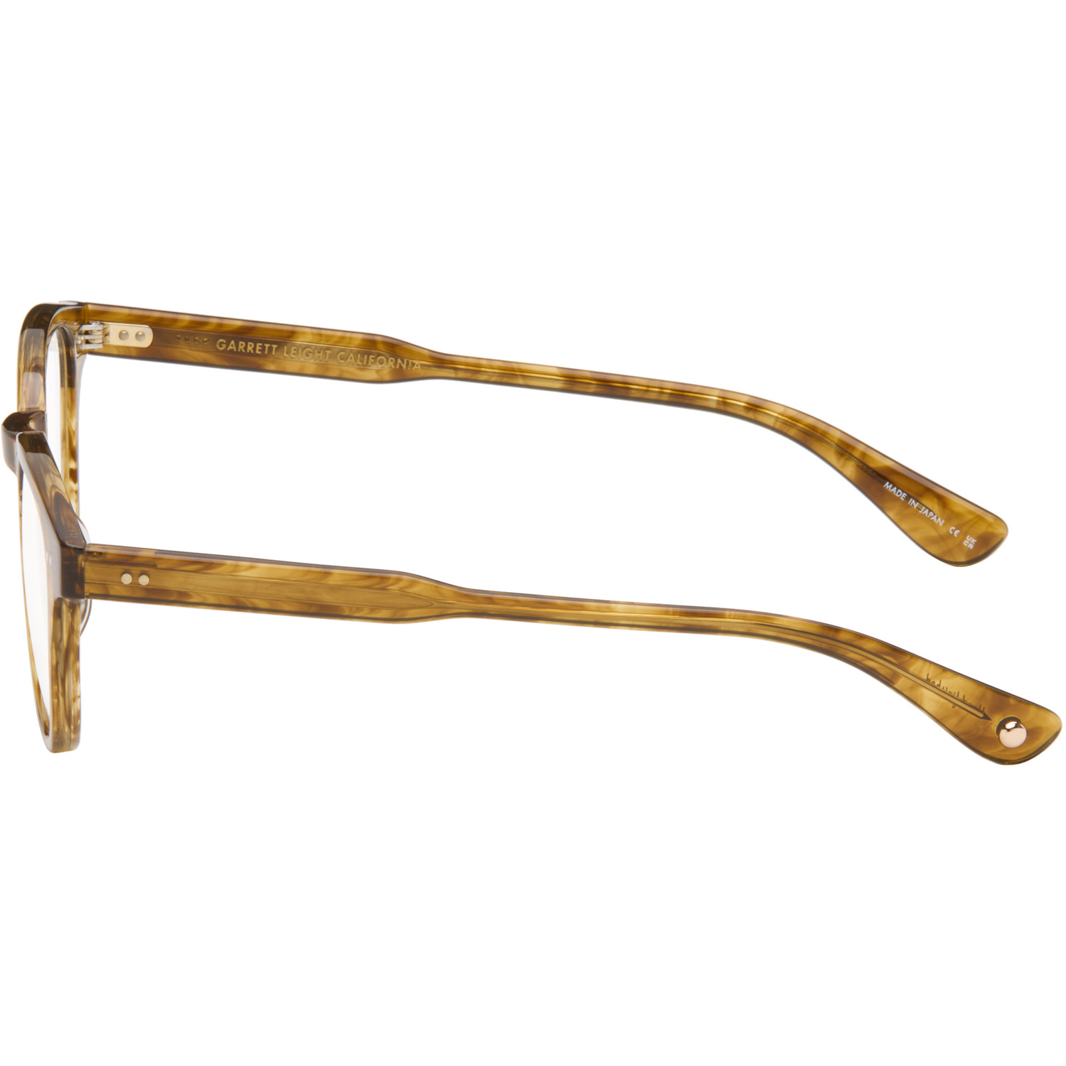  Garrett Leight Brown Evan Glasses 