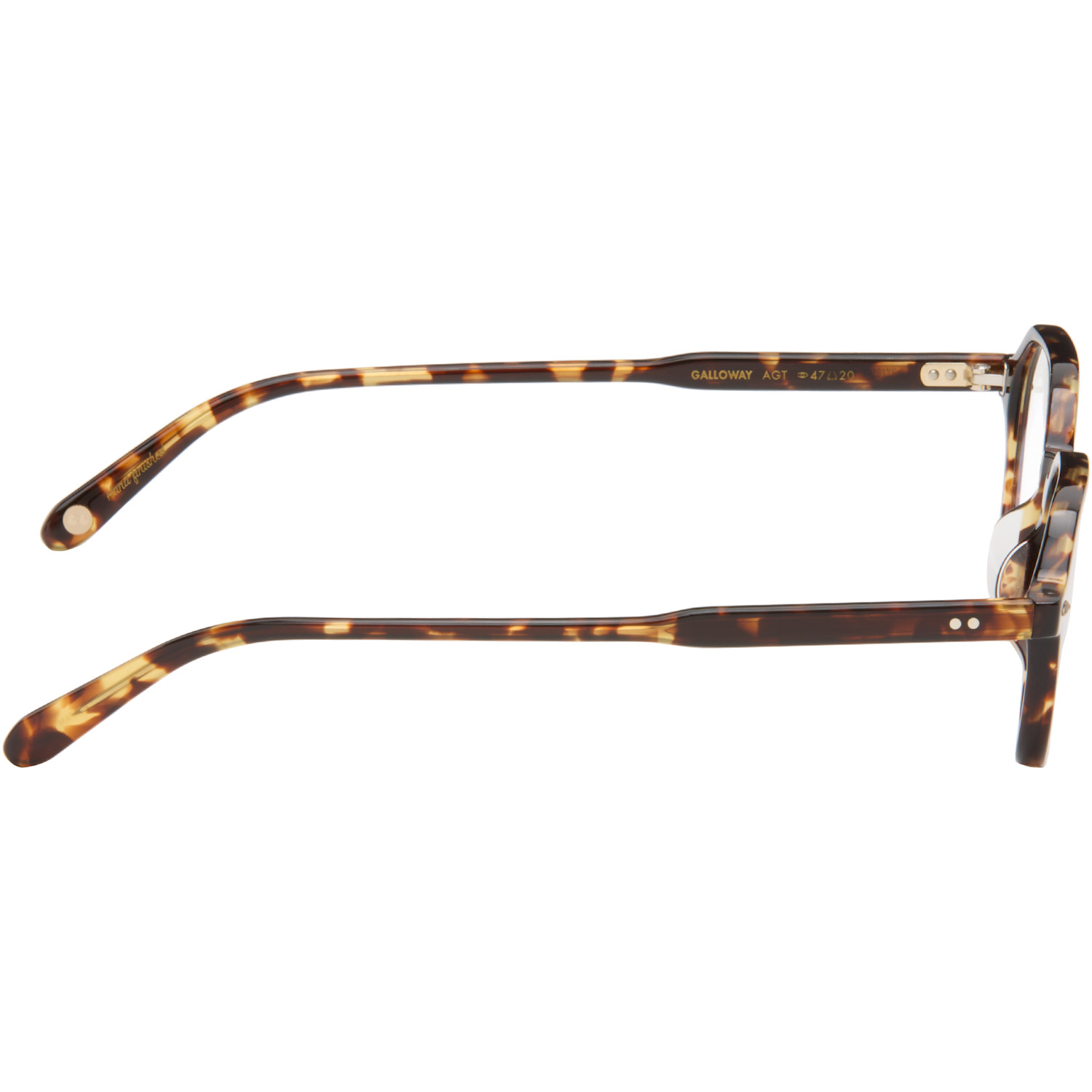  Garrett Leight Brown Galloway Glasses 