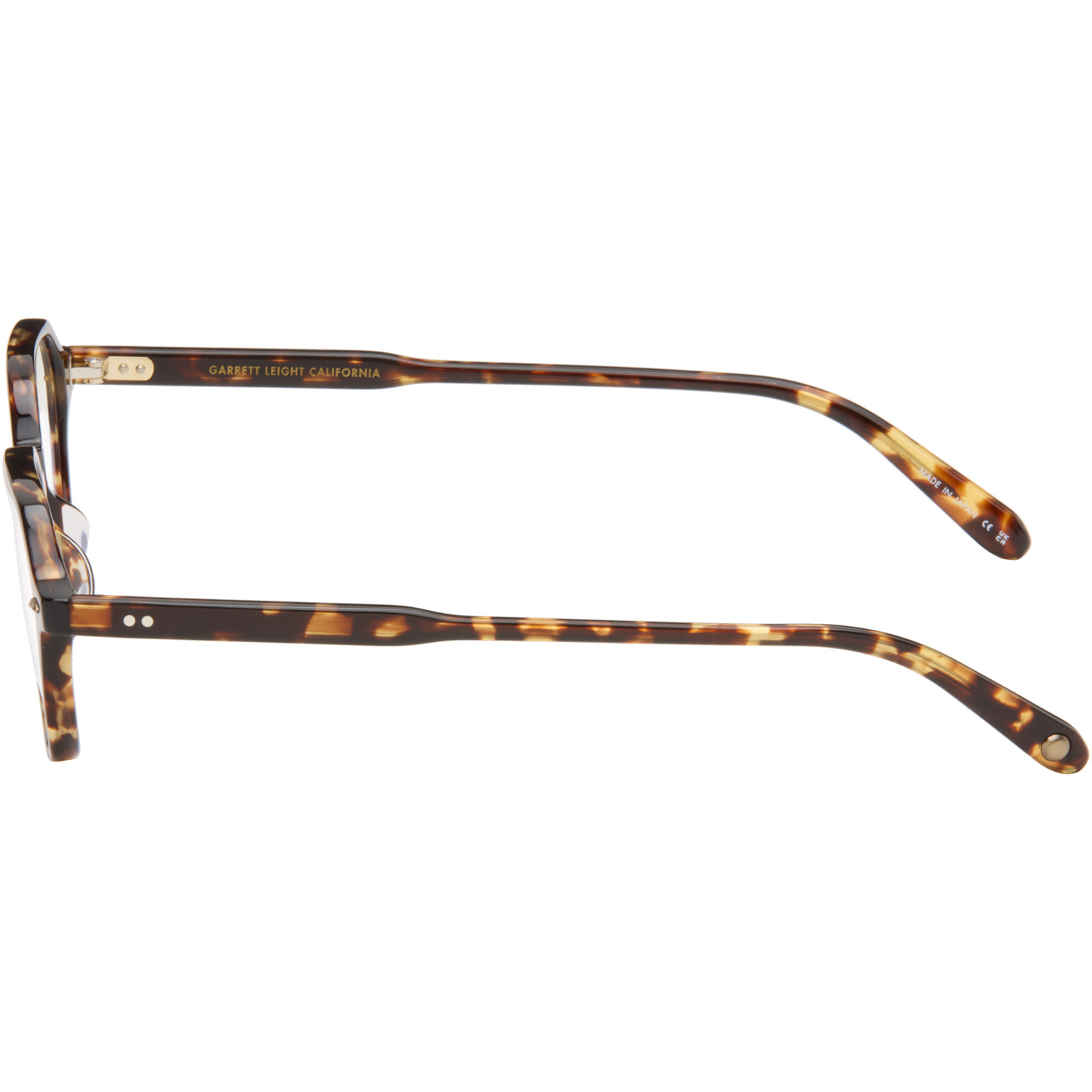 Garrett Leight Brown Galloway Glasses 