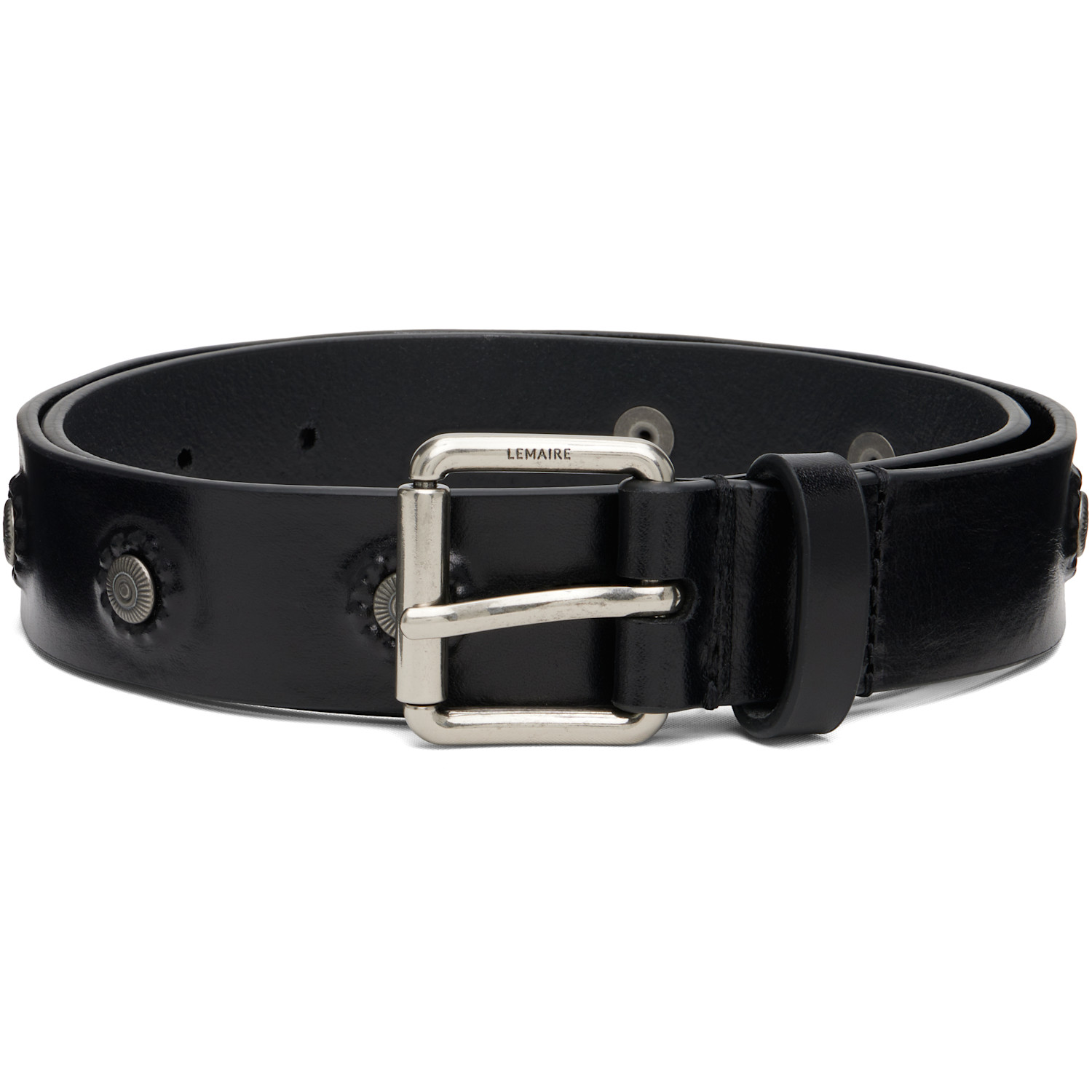 LEMAIRE Black Marguerite Belt