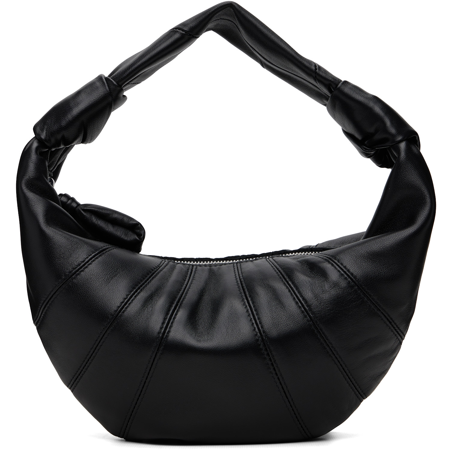 LEMAIRE Black Mini Fortune Croissant Leather Bag