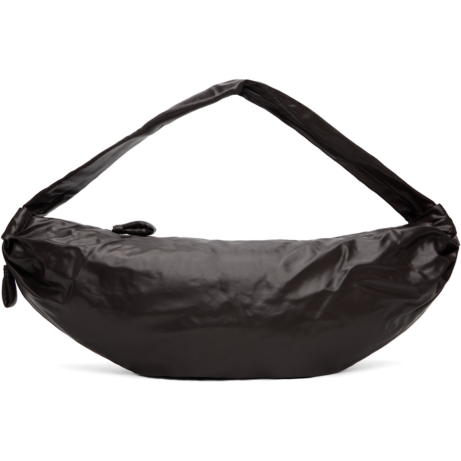LEMAIRE Brown Large Soft Croissant Bag