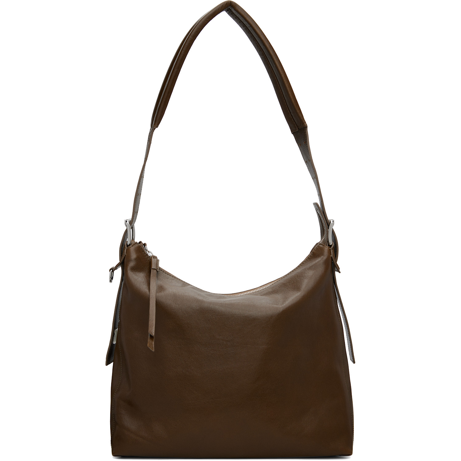 LEMAIRE Brown Belted Leather Bag