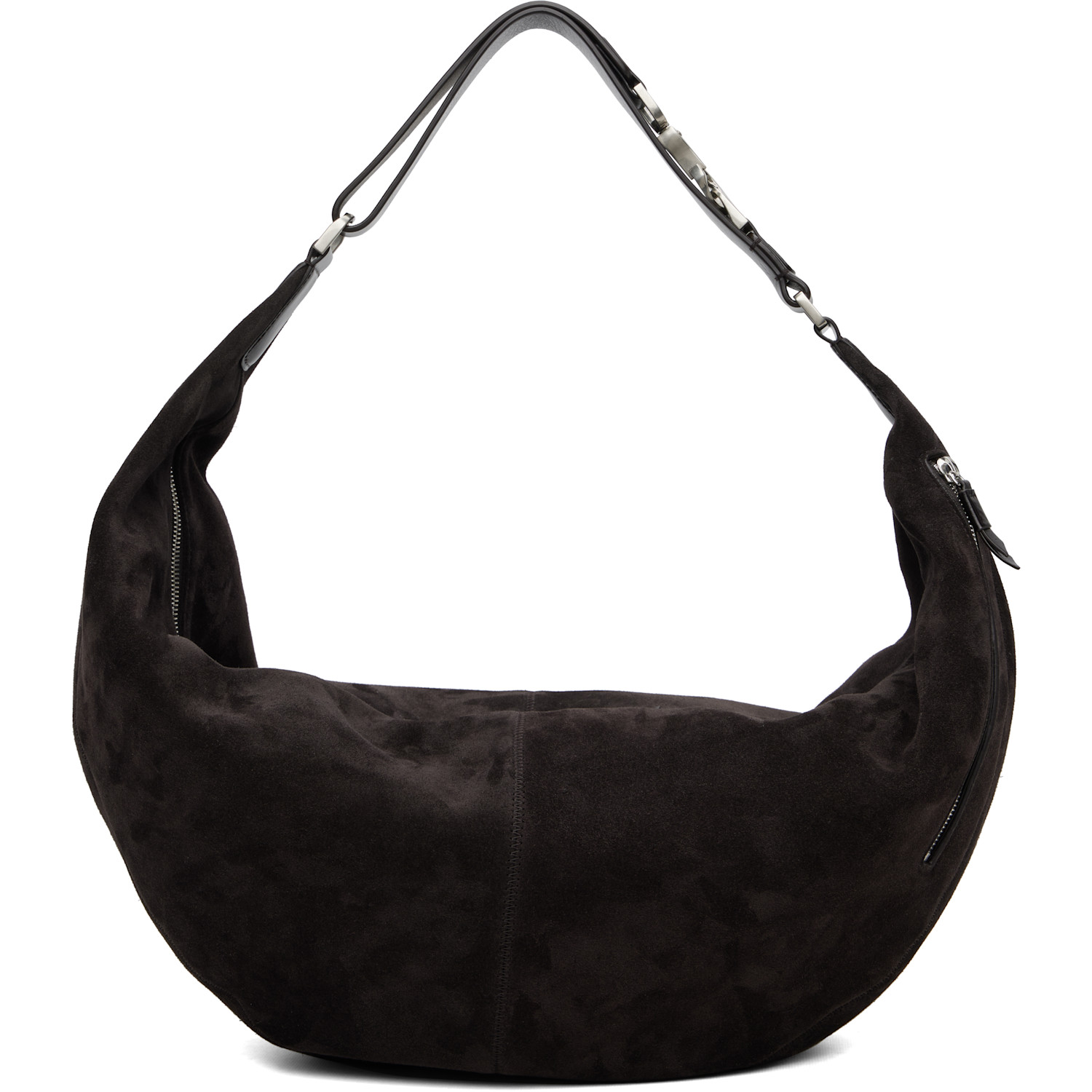 LEMAIRE Brown Large Quiver Clip Bag