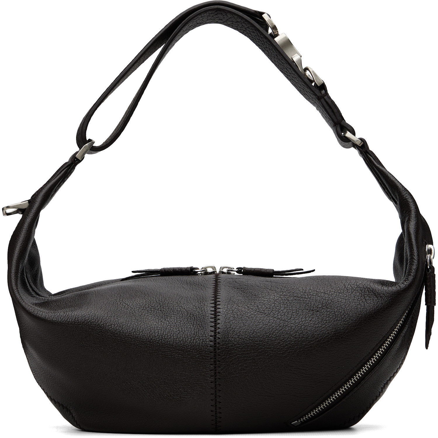 LEMAIRE Brown Mini Quiver Clip Bag