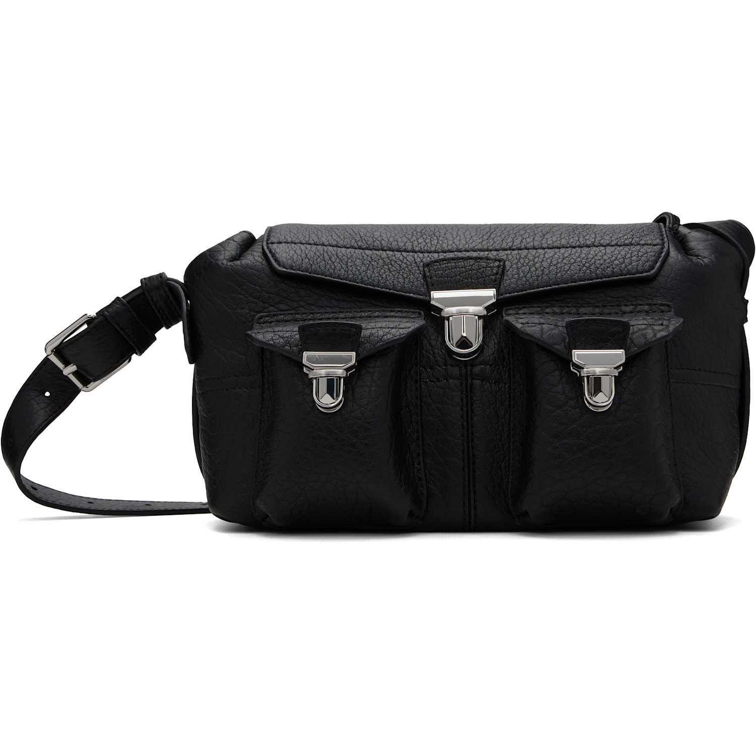 LEMAIRE Black Bubble Lambskin Mini Soft Gear Bag