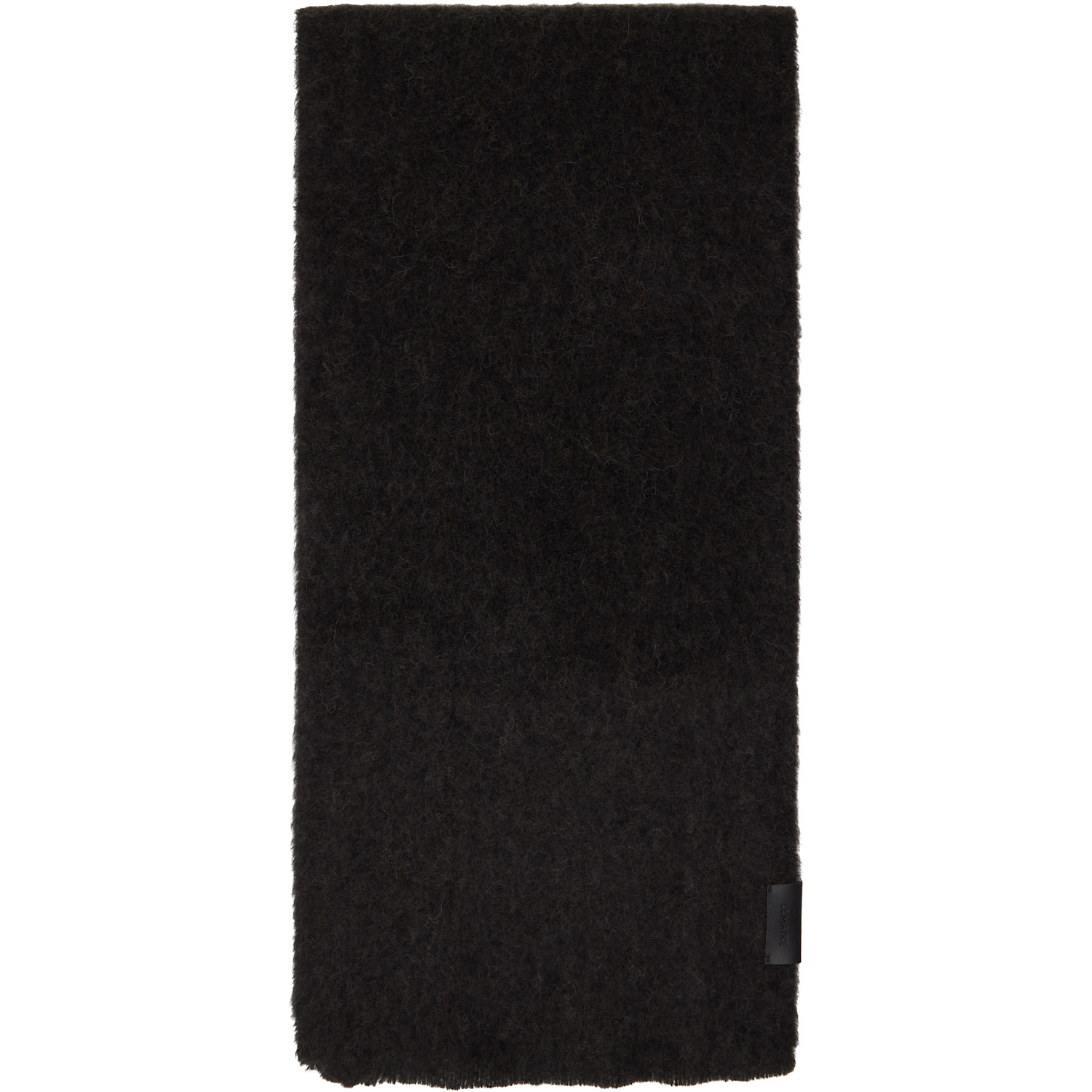 LEMAIRE Brown Fluffy Scarf