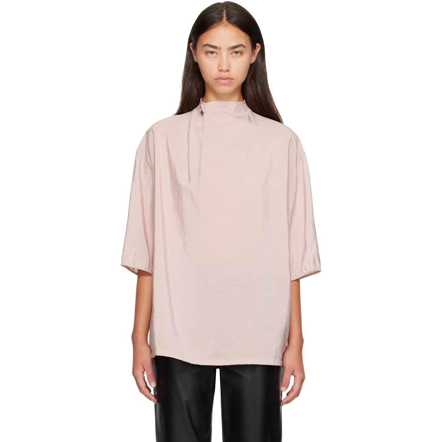 LEMAIRE Pink Soft Collar Top