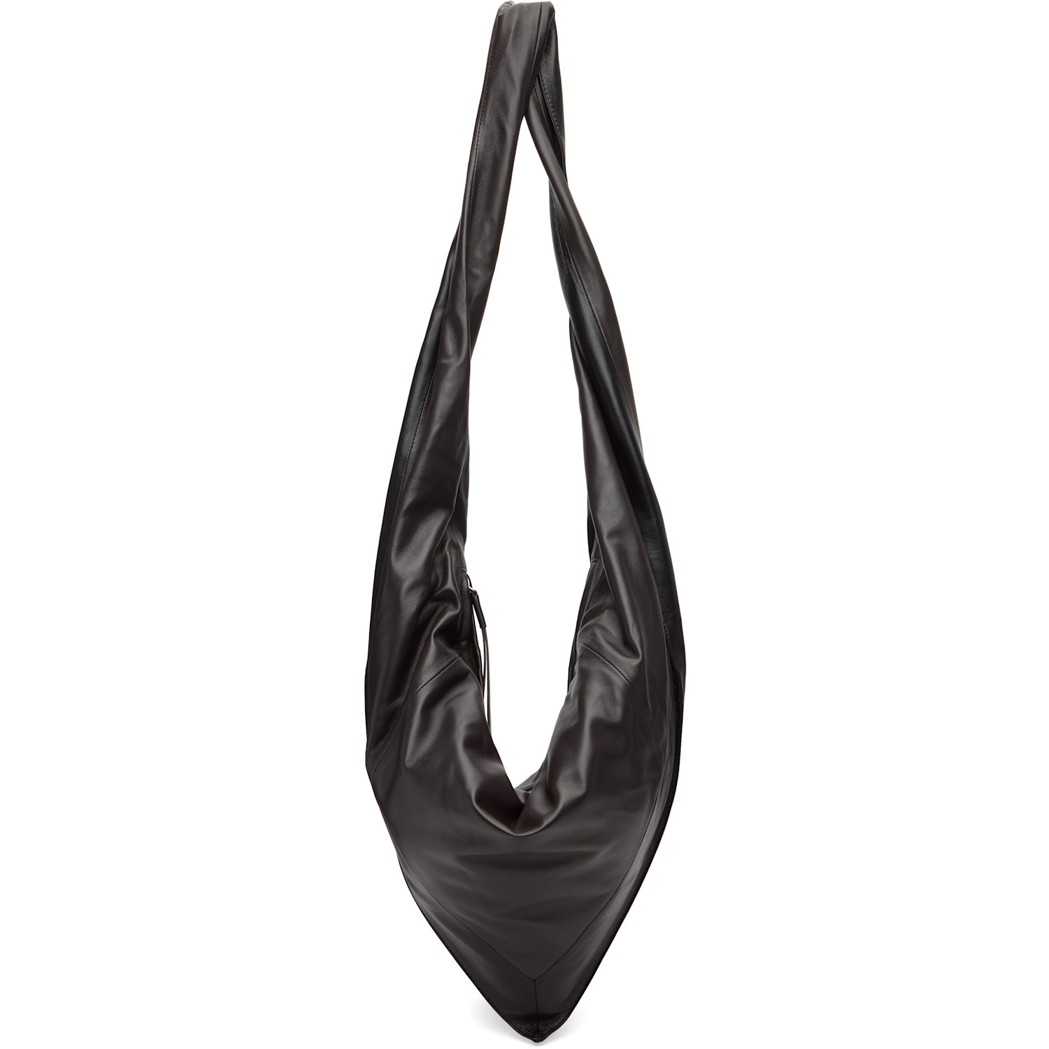 LEMAIRE Brown & Black Small Scarf Extended Handle Bag