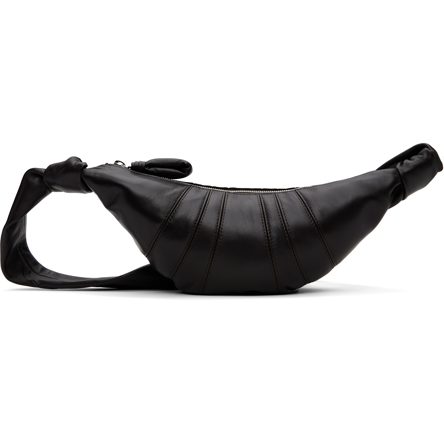 LEMAIRE Brown Small Croissant Leather Bag