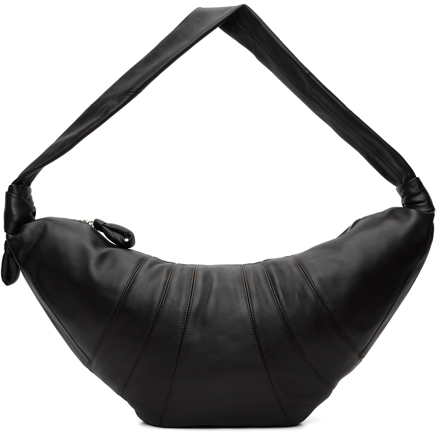 LEMAIRE Brown Large Croissant Bag