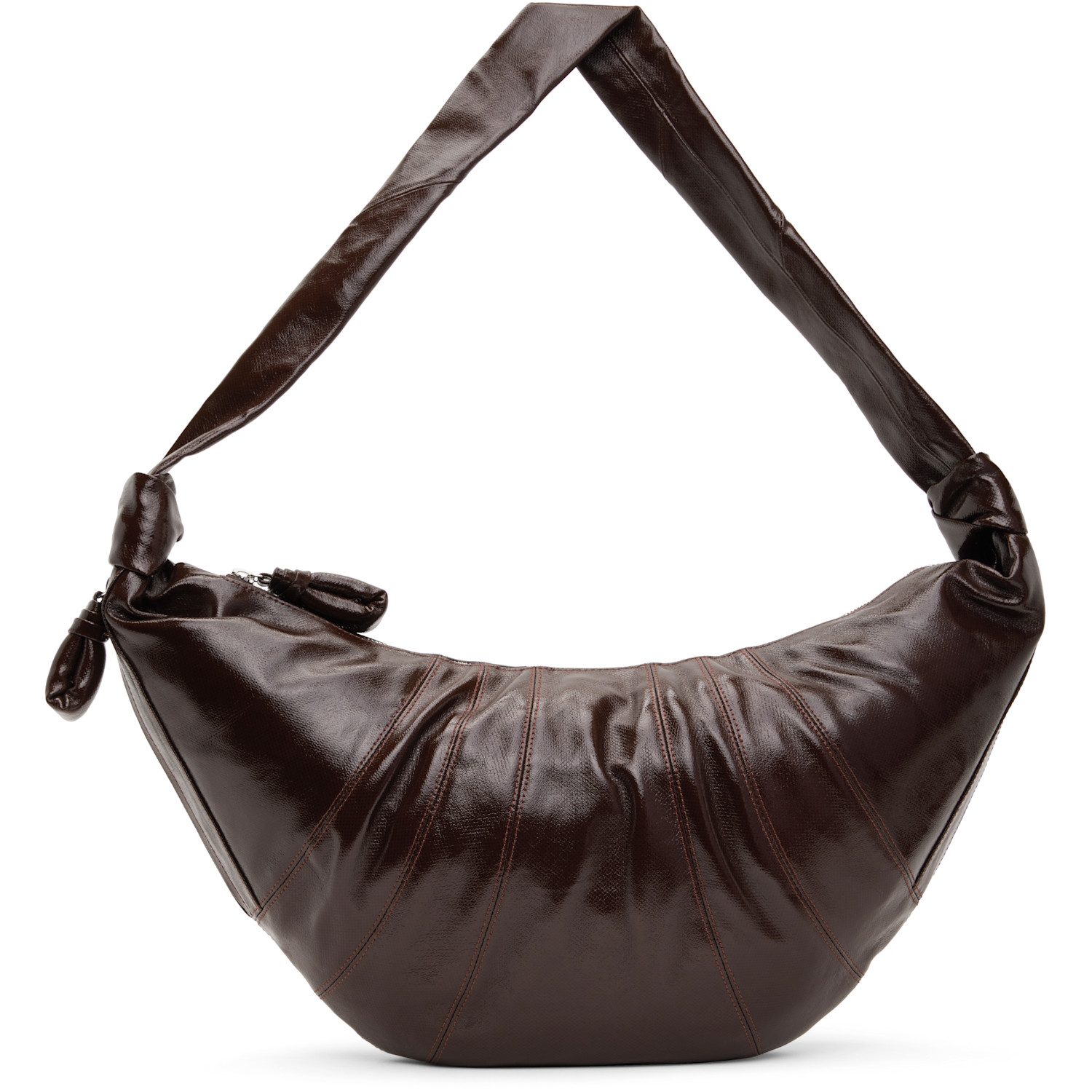 LEMAIRE Brown Large Croissant Bag