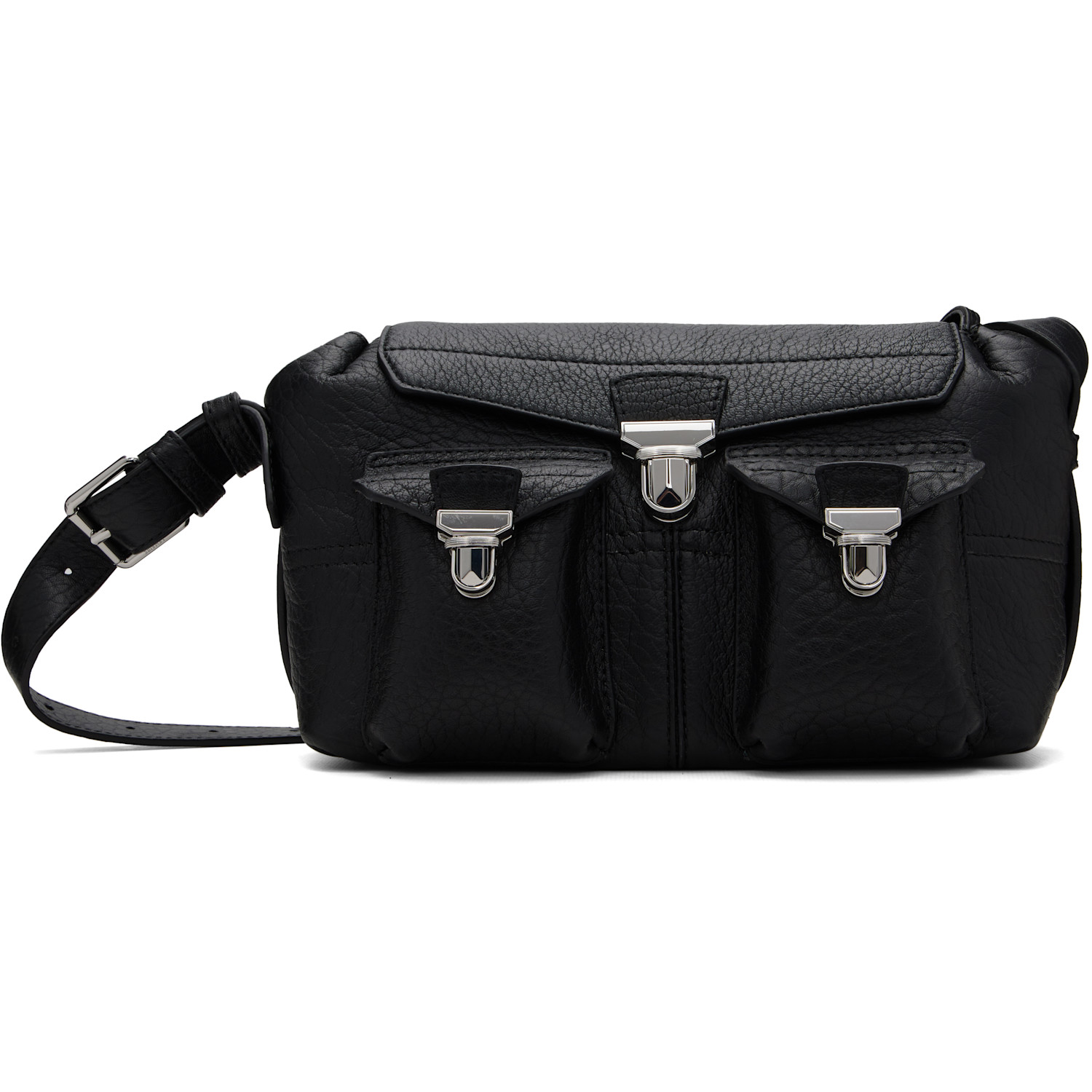 LEMAIRE Black Bubble Lambskin Mini Soft Gear Bag