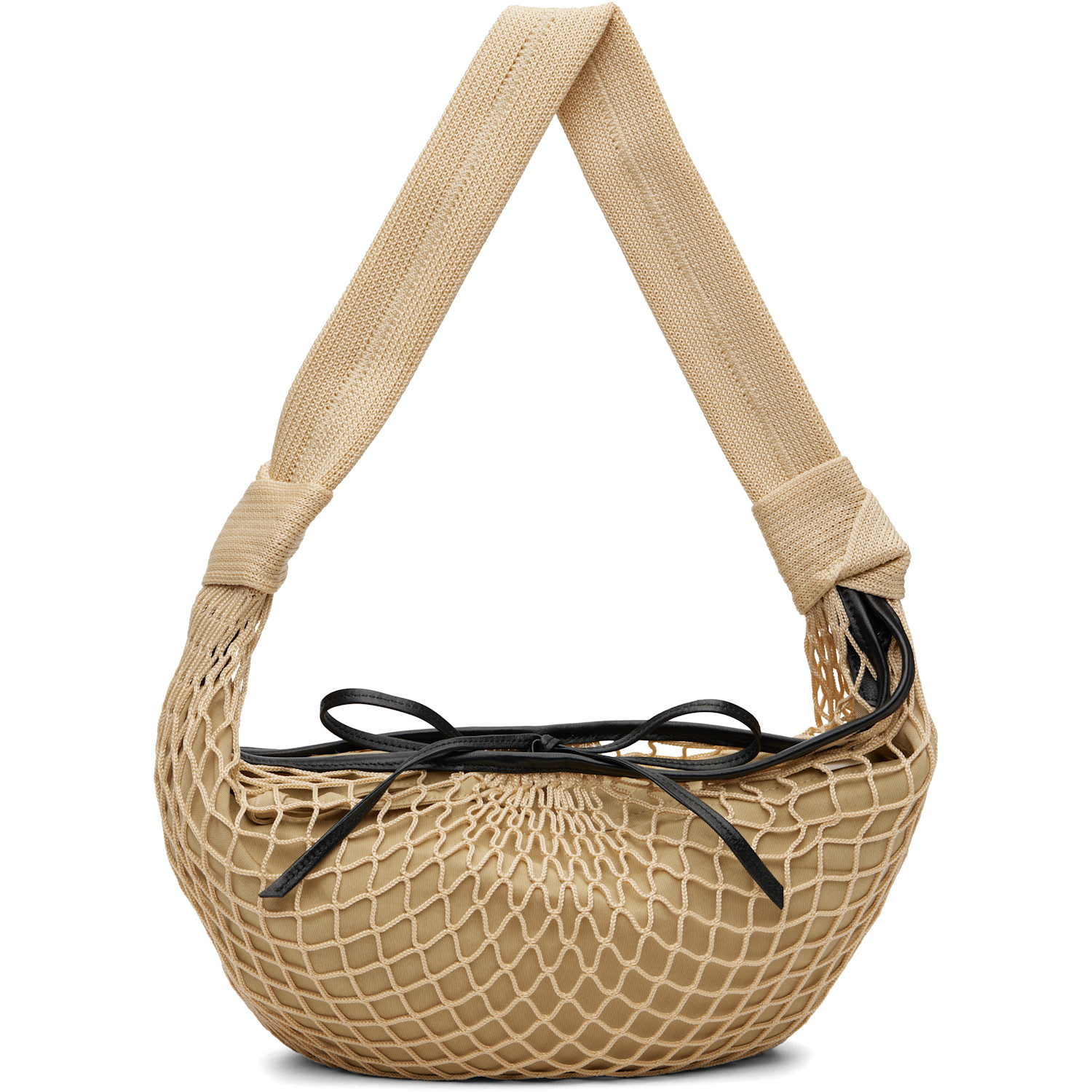 LEMAIRE Beige Croissant Filt Bag