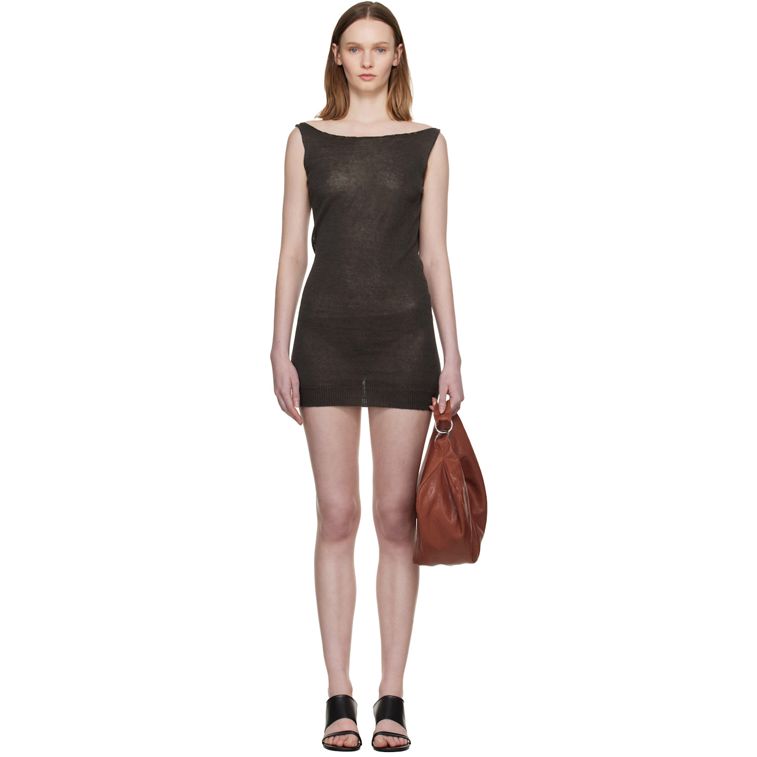 Paloma Wool Brown Lotti Minidress